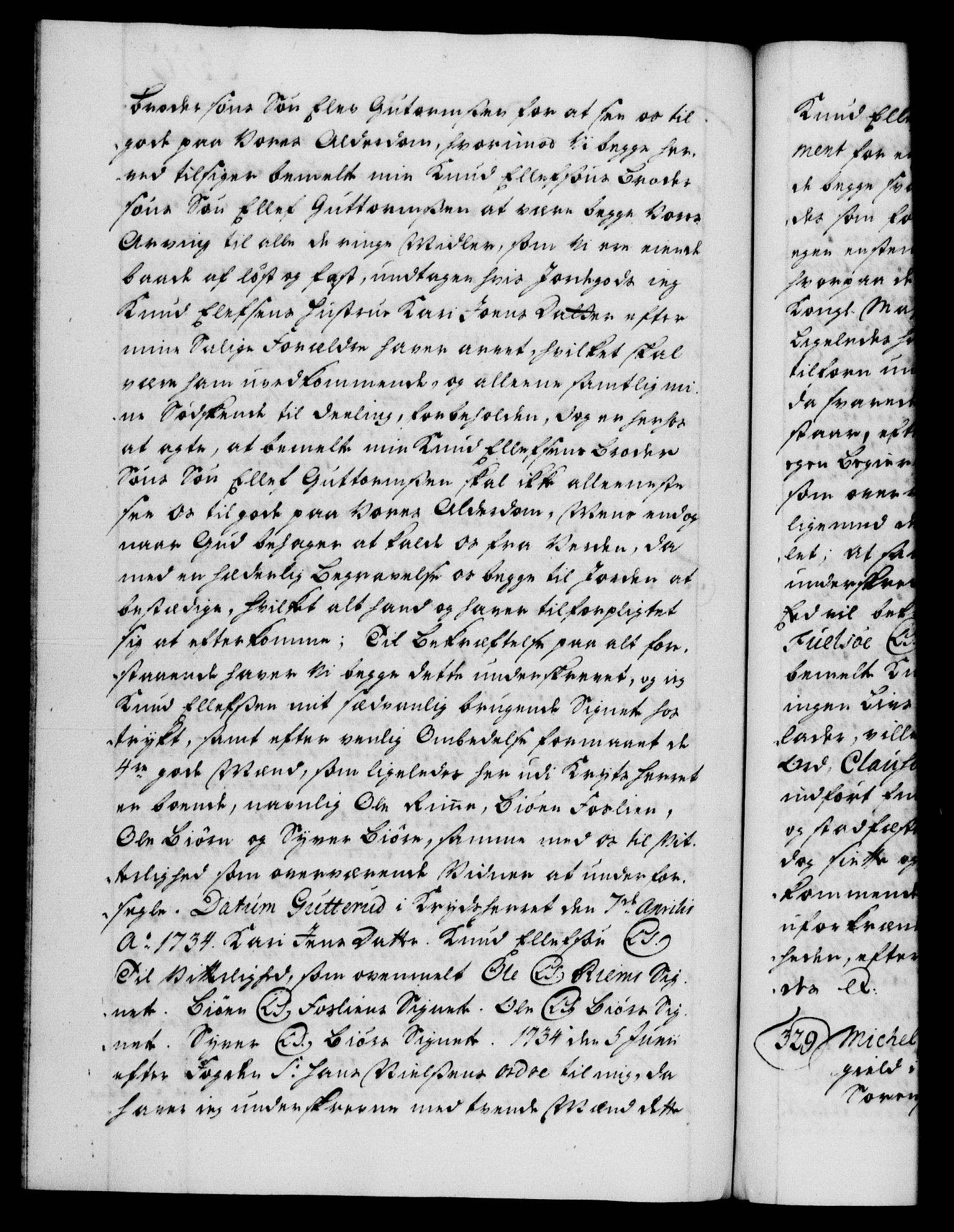 Danske Kanselli 1572-1799, AV/RA-EA-3023/F/Fc/Fca/Fcaa/L0028: Norske registre, 1733-1734, p. 550b