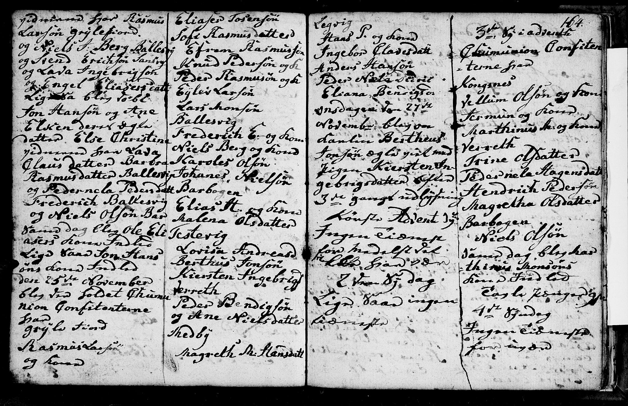 Berg sokneprestkontor, AV/SATØ-S-1318/G/Ga/Gab/L0010klokker: Parish register (copy) no. 10, 1783-1811, p. 164