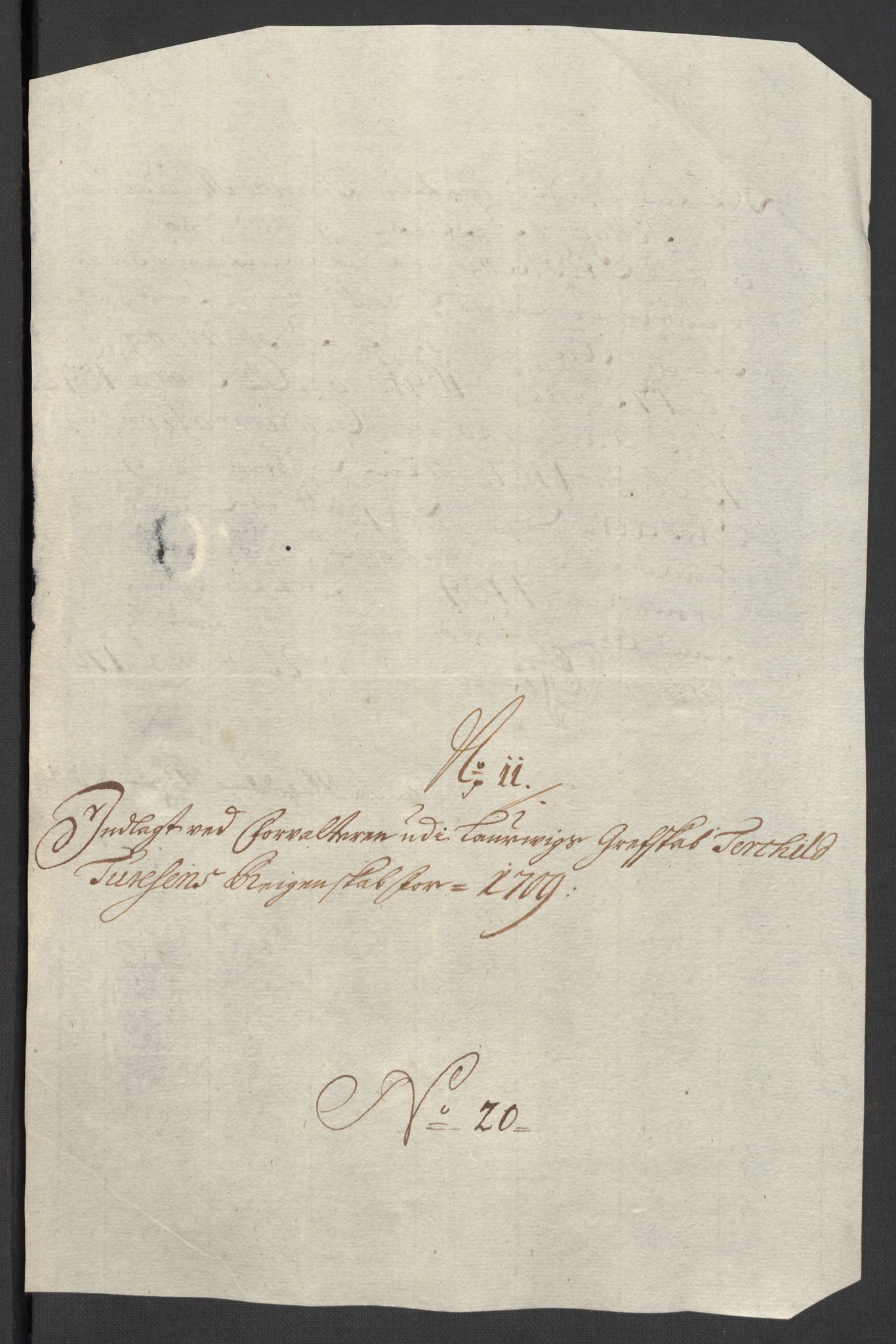 Rentekammeret inntil 1814, Reviderte regnskaper, Fogderegnskap, AV/RA-EA-4092/R33/L1981: Fogderegnskap Larvik grevskap, 1709-1710, p. 196