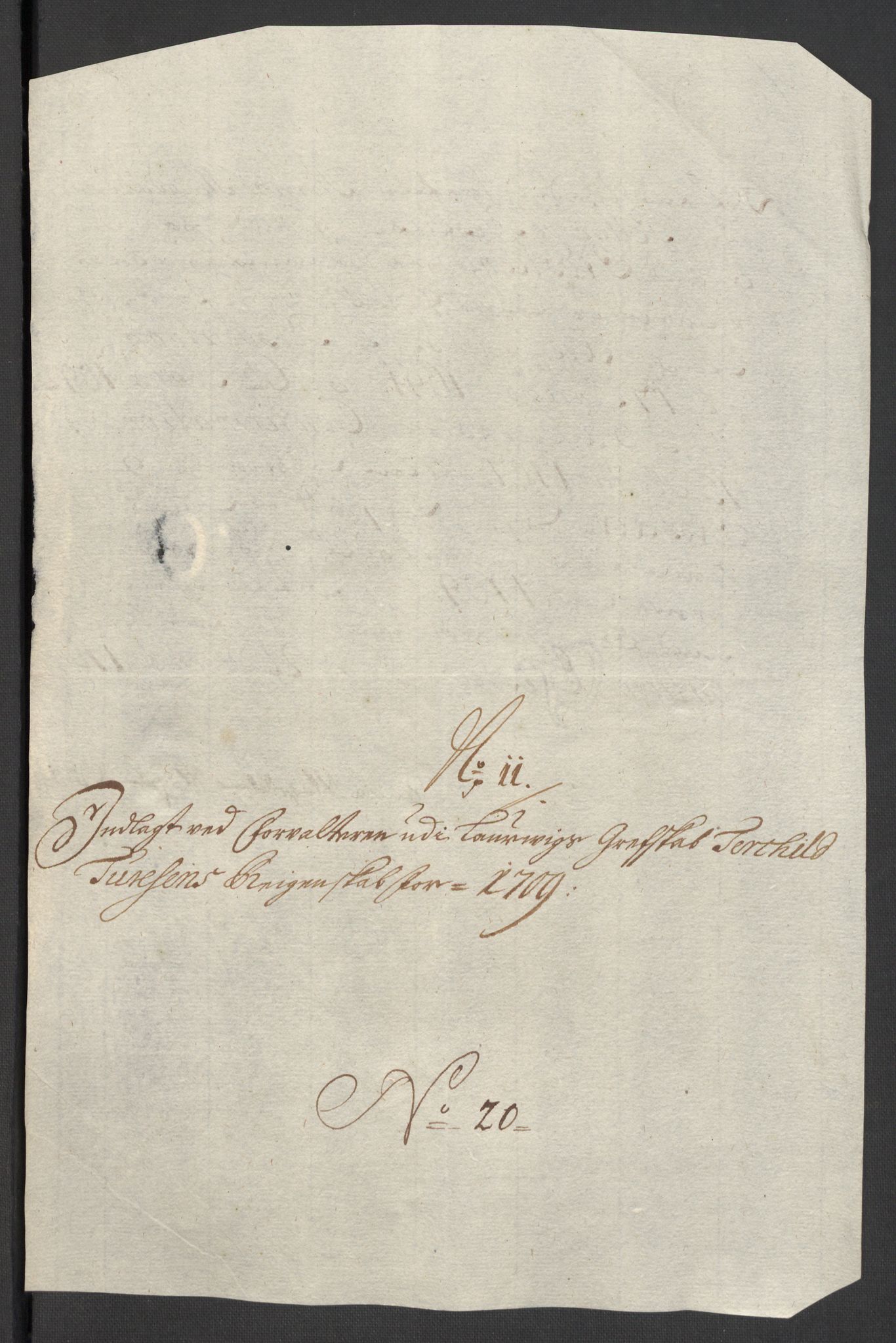 Rentekammeret inntil 1814, Reviderte regnskaper, Fogderegnskap, RA/EA-4092/R33/L1981: Fogderegnskap Larvik grevskap, 1709-1710, p. 196