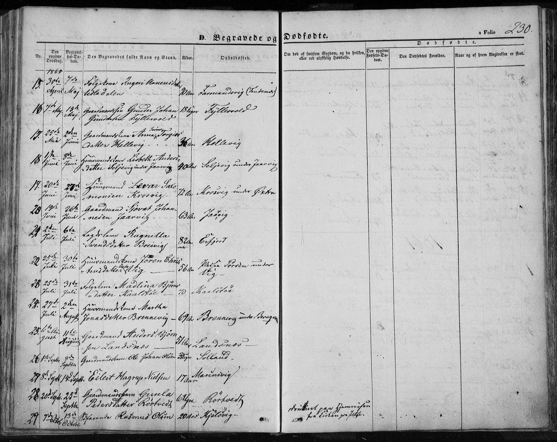 Jelsa sokneprestkontor, AV/SAST-A-101842/01/IV: Parish register (official) no. A 7, 1854-1866, p. 230