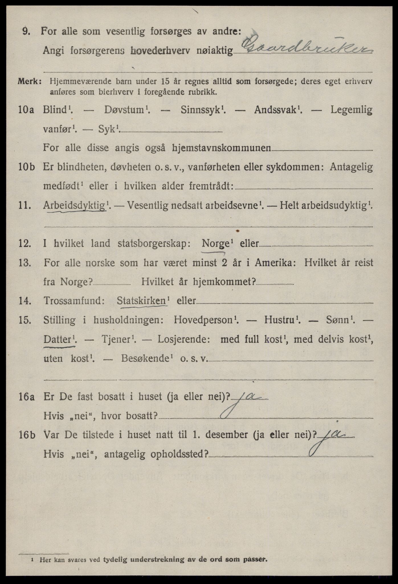 SAT, 1920 census for Haram, 1920, p. 2806