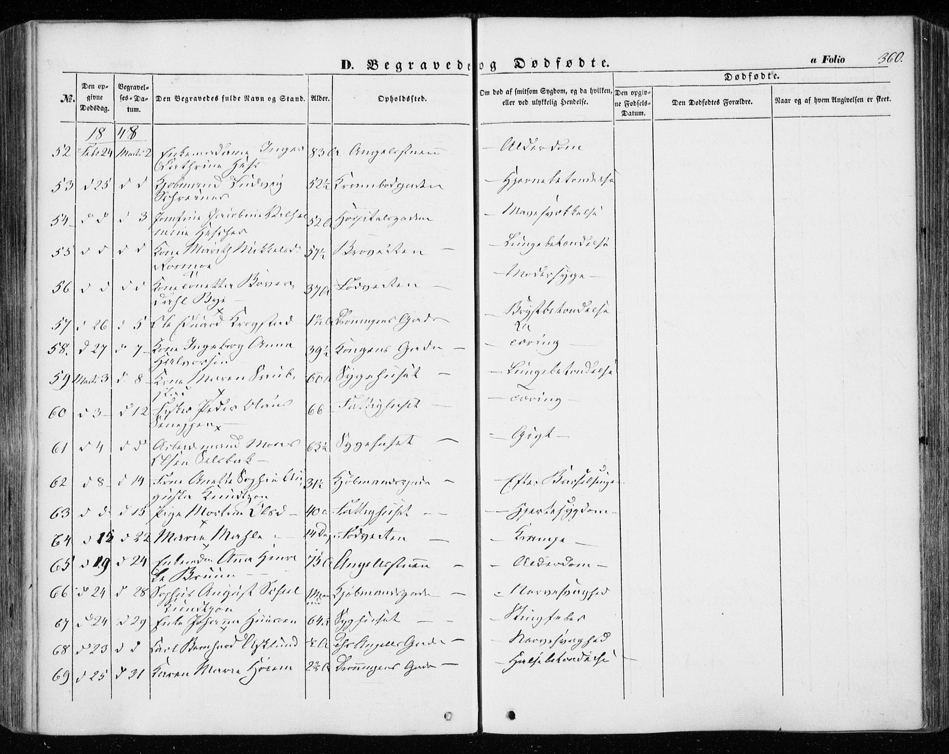 Ministerialprotokoller, klokkerbøker og fødselsregistre - Sør-Trøndelag, AV/SAT-A-1456/601/L0051: Parish register (official) no. 601A19, 1848-1857, p. 360