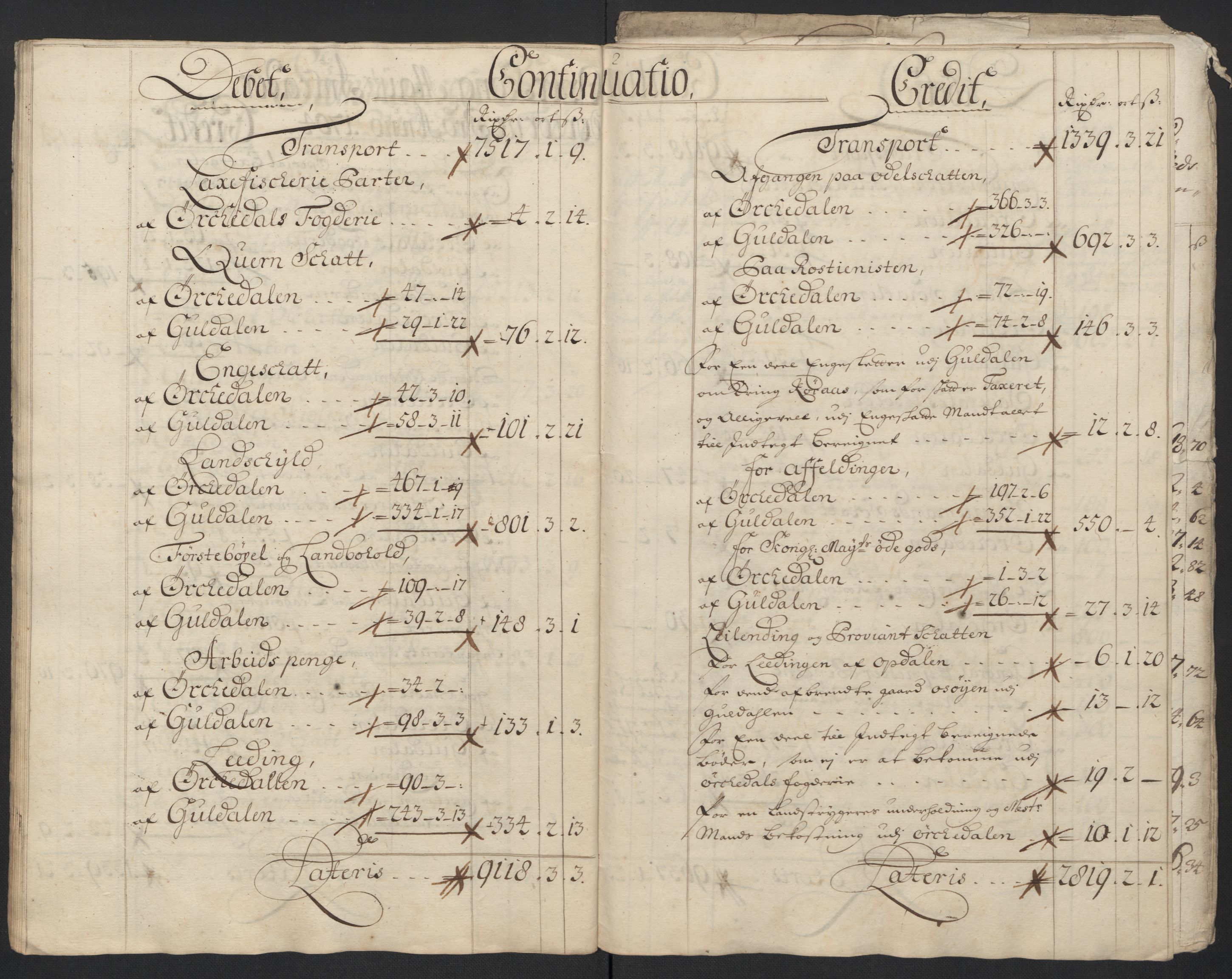 Rentekammeret inntil 1814, Reviderte regnskaper, Fogderegnskap, AV/RA-EA-4092/R60/L3954: Fogderegnskap Orkdal og Gauldal, 1704, p. 16