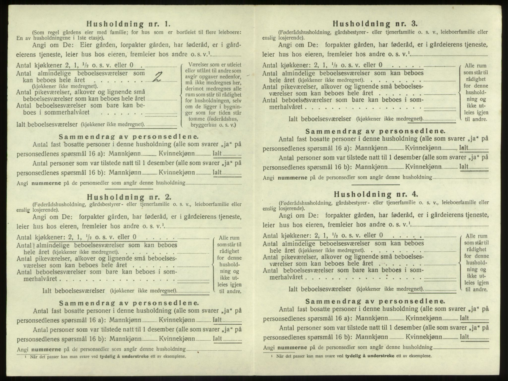 SAB, 1920 census for Førde, 1920, p. 273