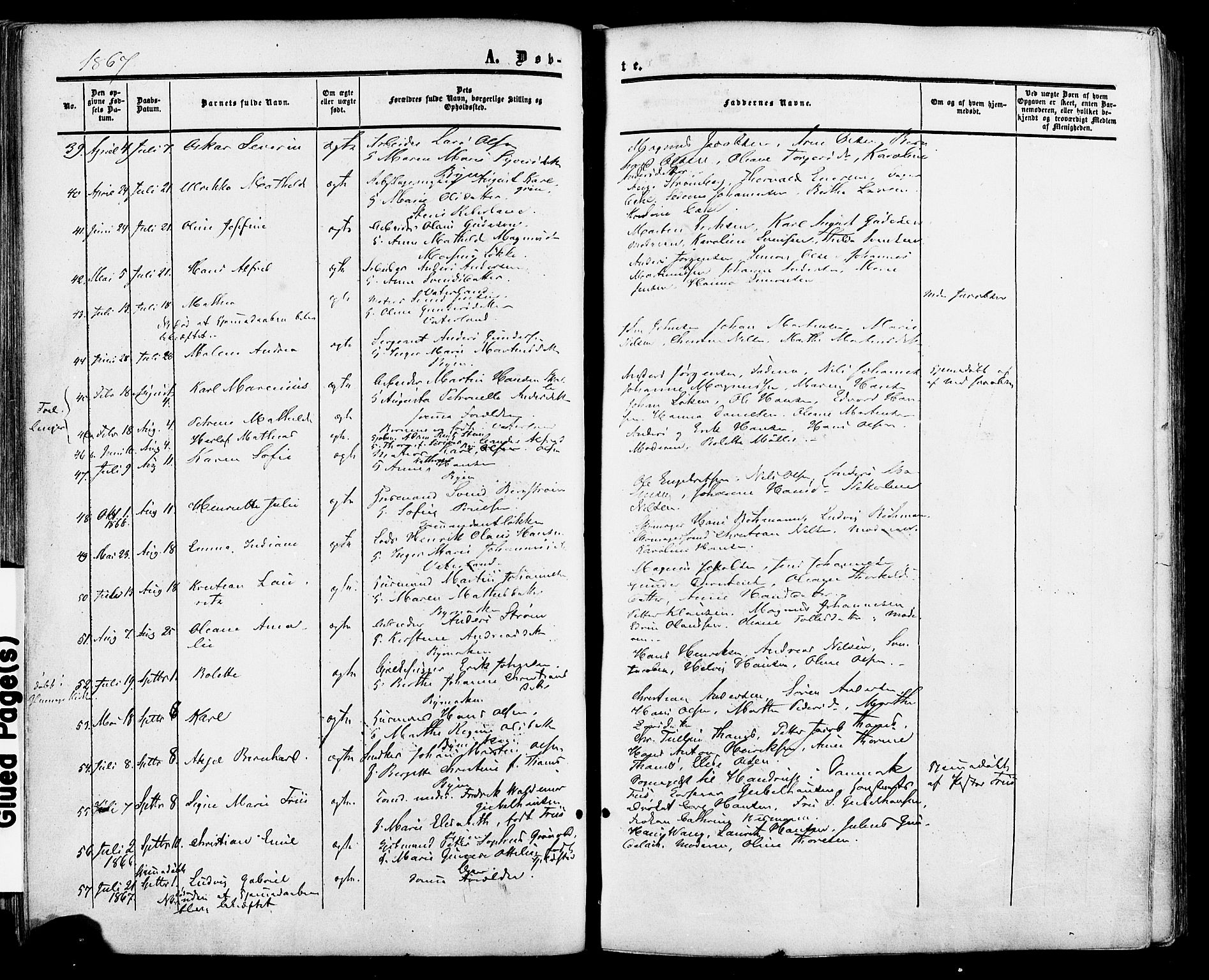 Fredrikstad prestekontor Kirkebøker, SAO/A-11082/F/Fa/L0006: Parish register (official) no. 6, 1857-1878, p. 63