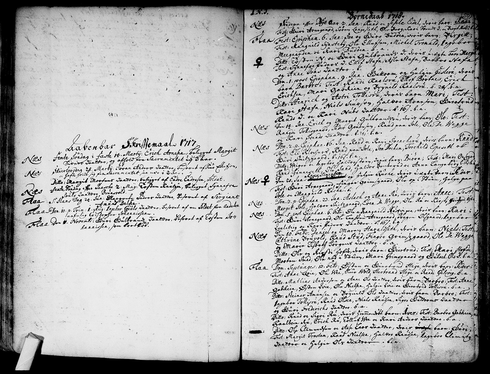 Nes kirkebøker, AV/SAKO-A-236/F/Fa/L0002: Parish register (official) no. 2, 1707-1759, p. 50