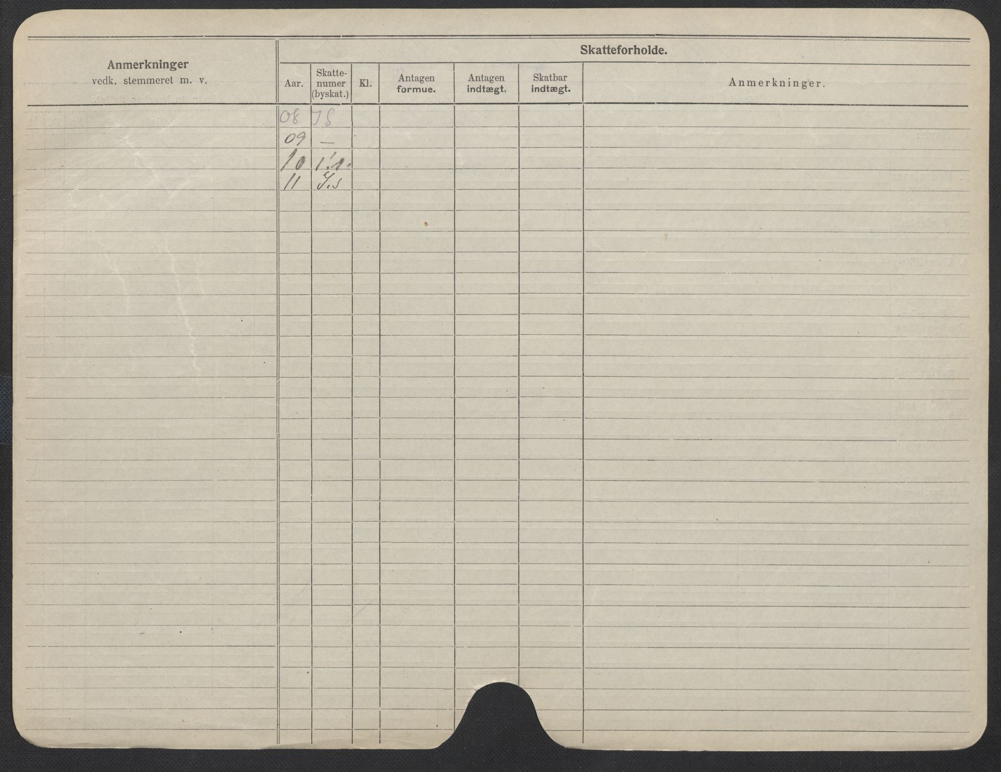 Oslo folkeregister, Registerkort, SAO/A-11715/F/Fa/Fac/L0012: Kvinner, 1906-1914, p. 1199b