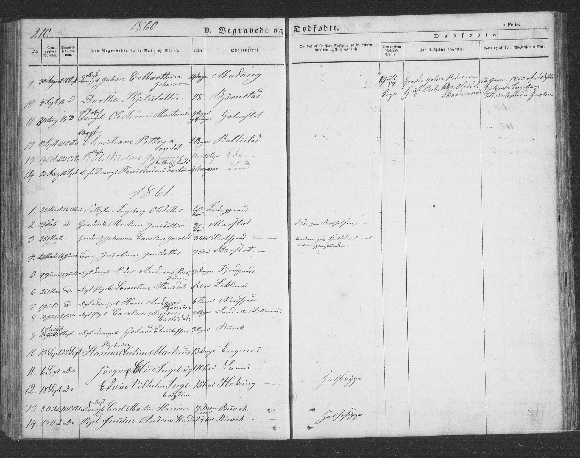 Lenvik sokneprestembete, SATØ/S-1310/H/Ha/Hab/L0020klokker: Parish register (copy) no. 20, 1855-1883, p. 210