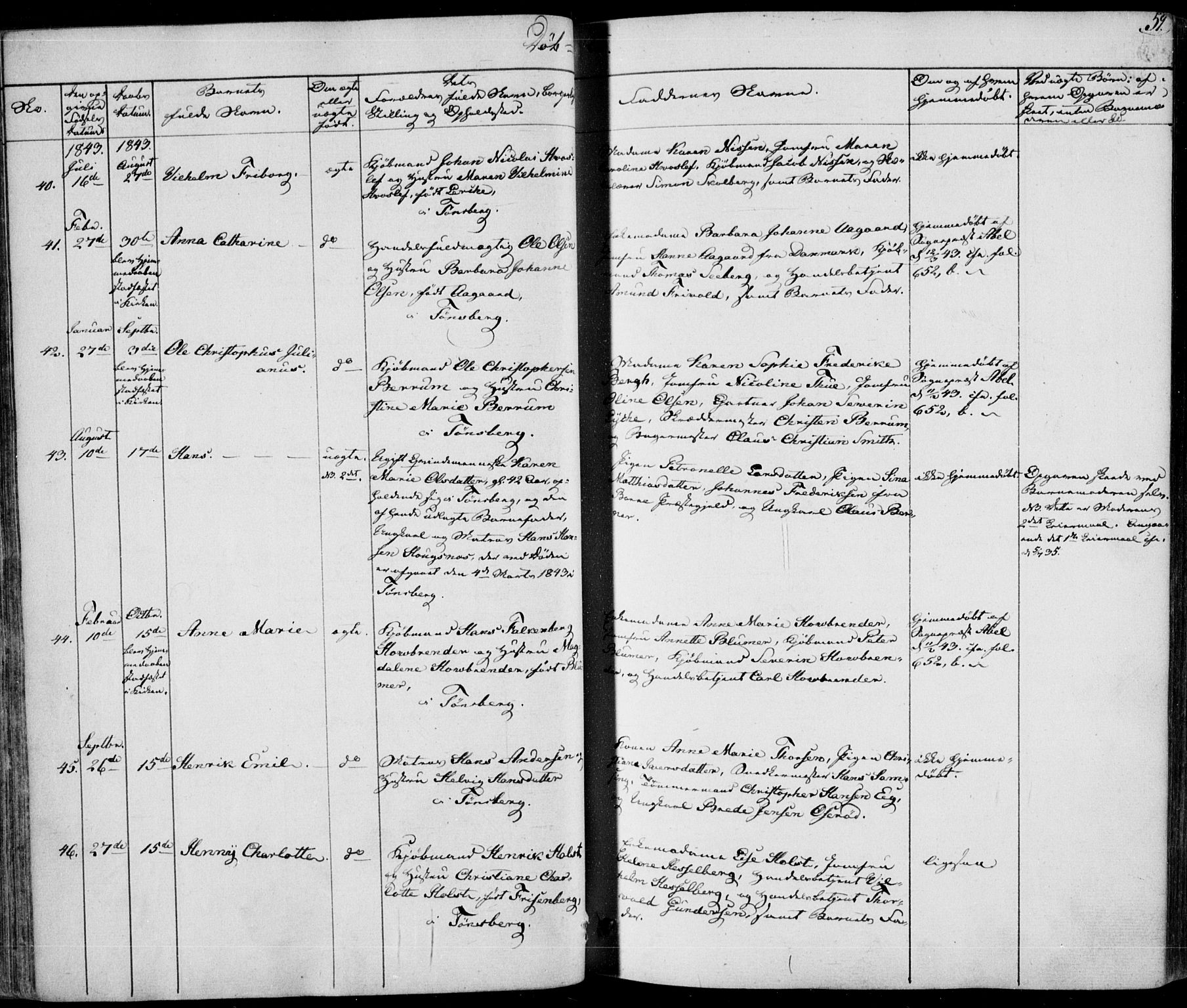 Tønsberg kirkebøker, AV/SAKO-A-330/F/Fa/L0006: Parish register (official) no. I 6, 1836-1844, p. 59