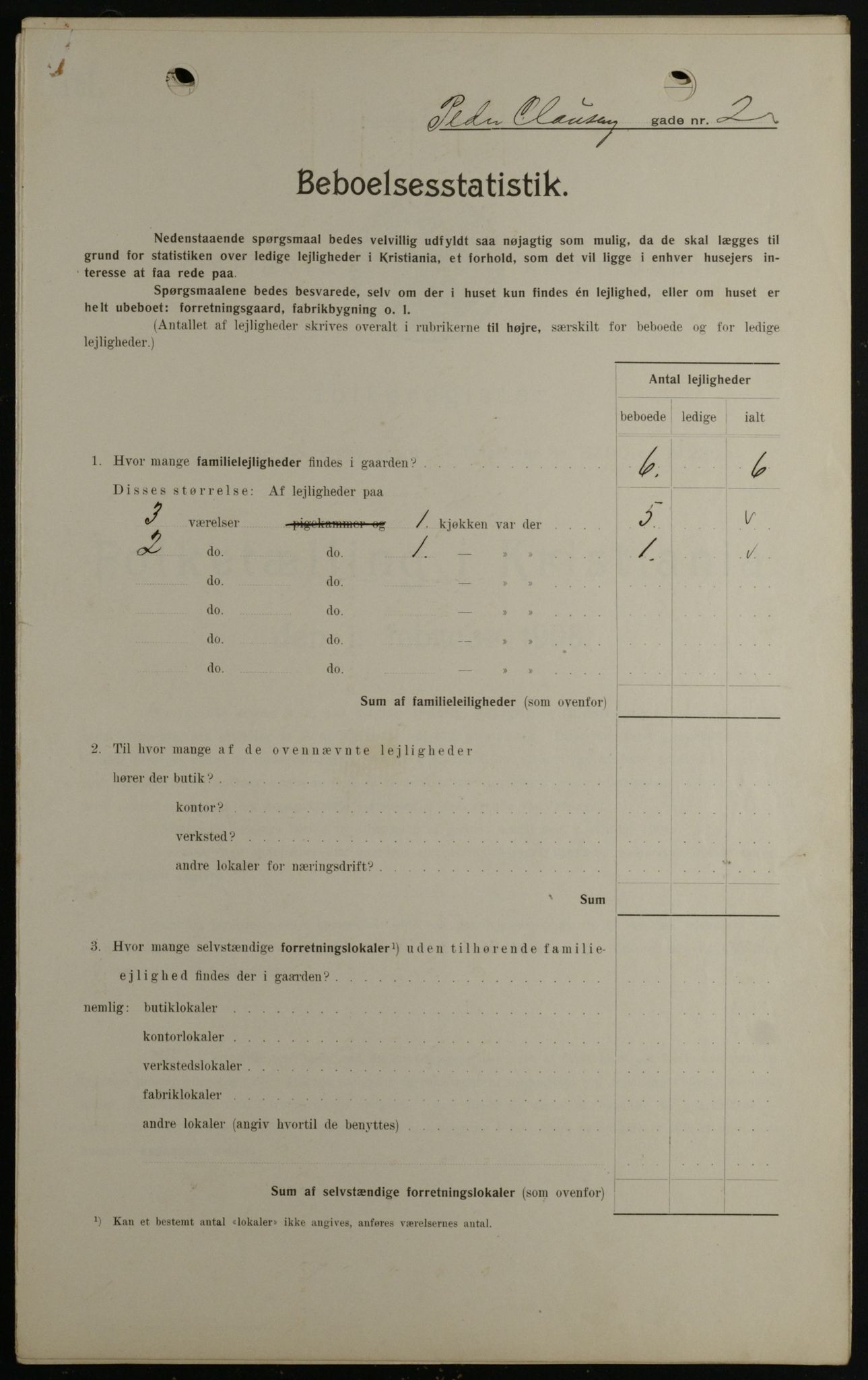 OBA, Municipal Census 1908 for Kristiania, 1908, p. 70595