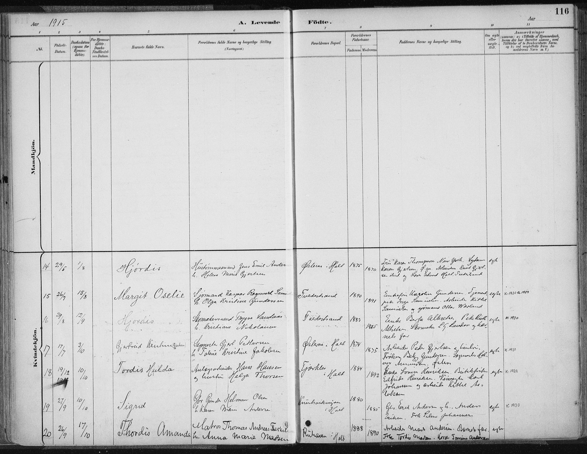 Tvedestrand sokneprestkontor, AV/SAK-1111-0042/F/Fa/L0001: Parish register (official) no. A 1, 1885-1916, p. 116