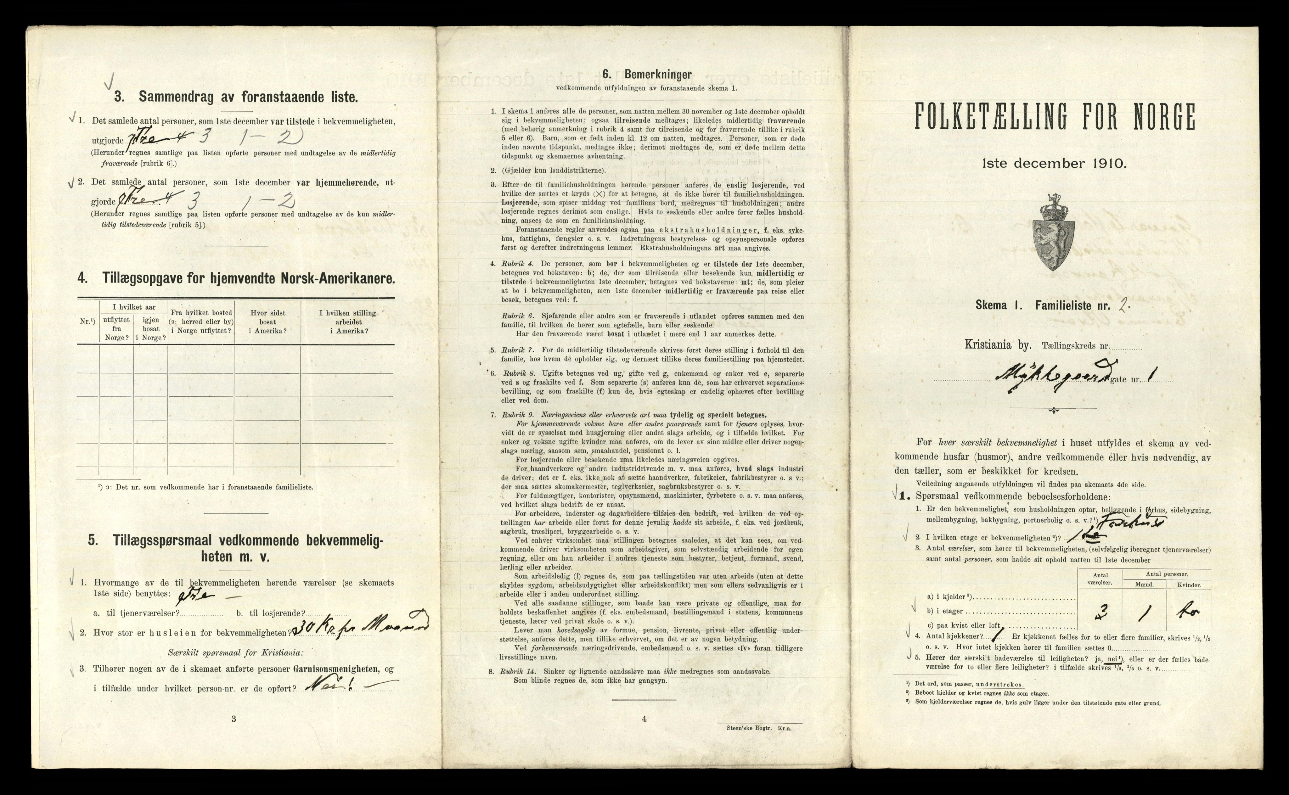 RA, 1910 census for Kristiania, 1910, p. 66457