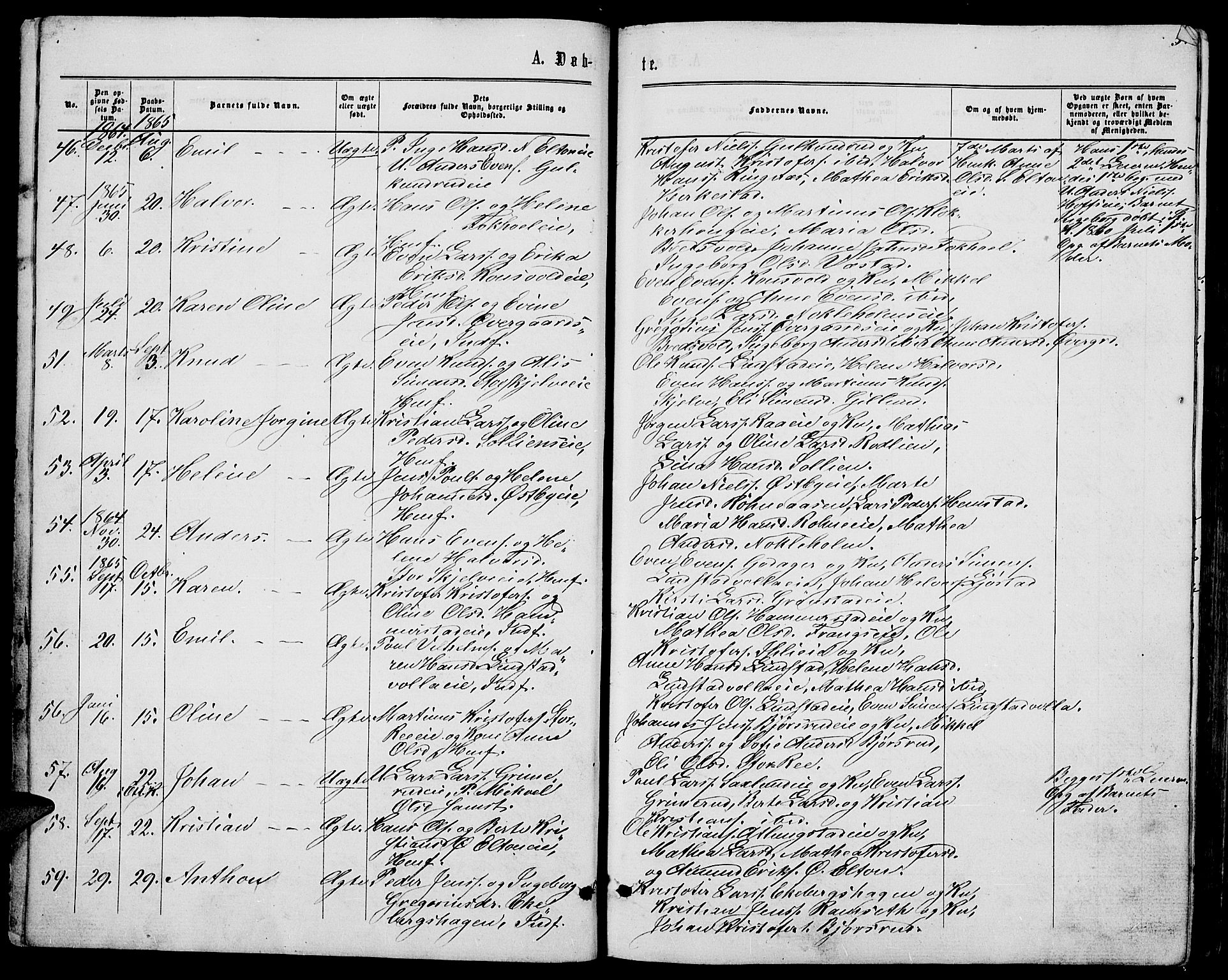 Stange prestekontor, AV/SAH-PREST-002/L/L0006: Parish register (copy) no. 6, 1864-1882, p. 5