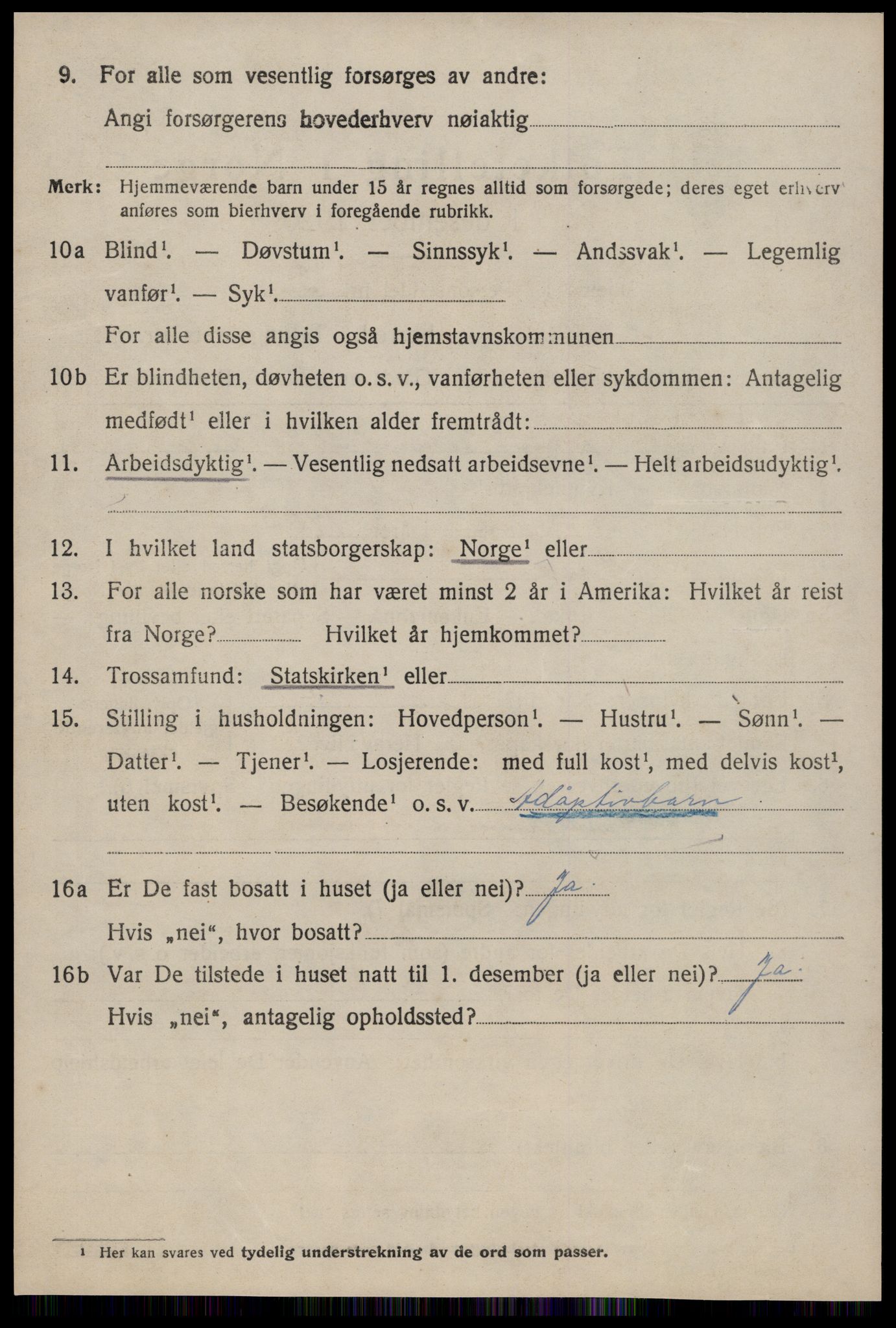 SAT, 1920 census for Rindal, 1920, p. 827