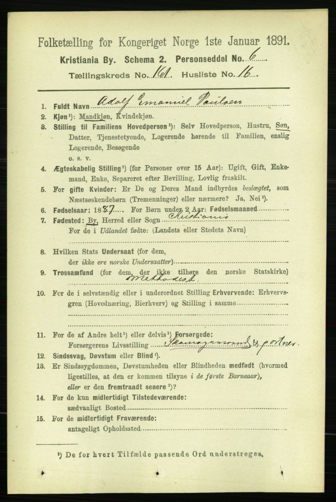 RA, 1891 census for 0301 Kristiania, 1891, p. 91858