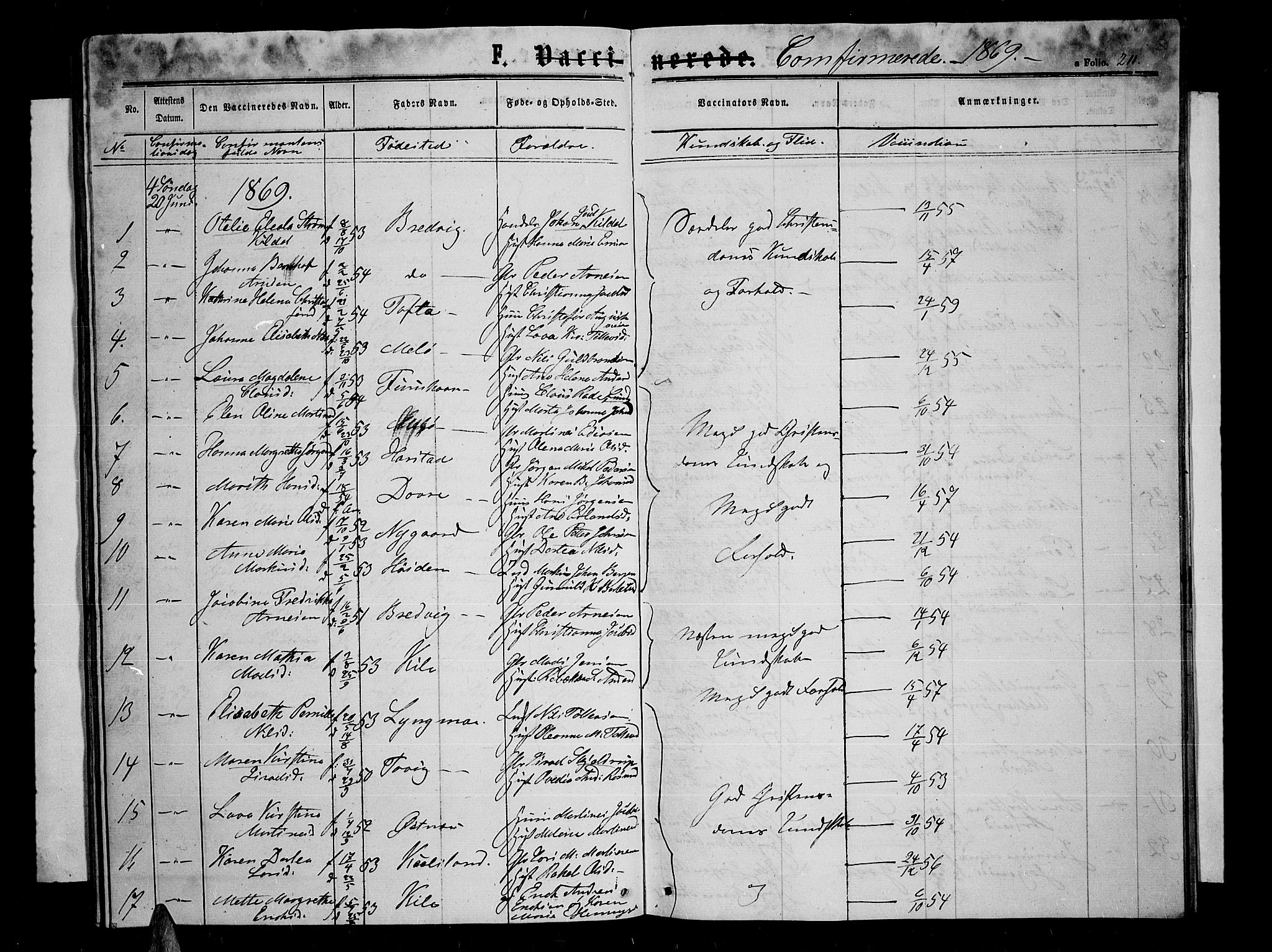 Trondenes sokneprestkontor, SATØ/S-1319/H/Hb/L0008klokker: Parish register (copy) no. 8, 1863-1869, p. 211