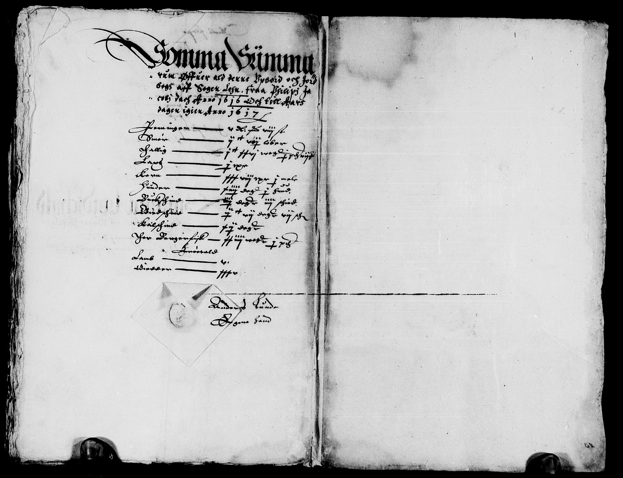 Rentekammeret inntil 1814, Reviderte regnskaper, Lensregnskaper, AV/RA-EA-5023/R/Rb/Rbt/L0022: Bergenhus len, 1616-1618