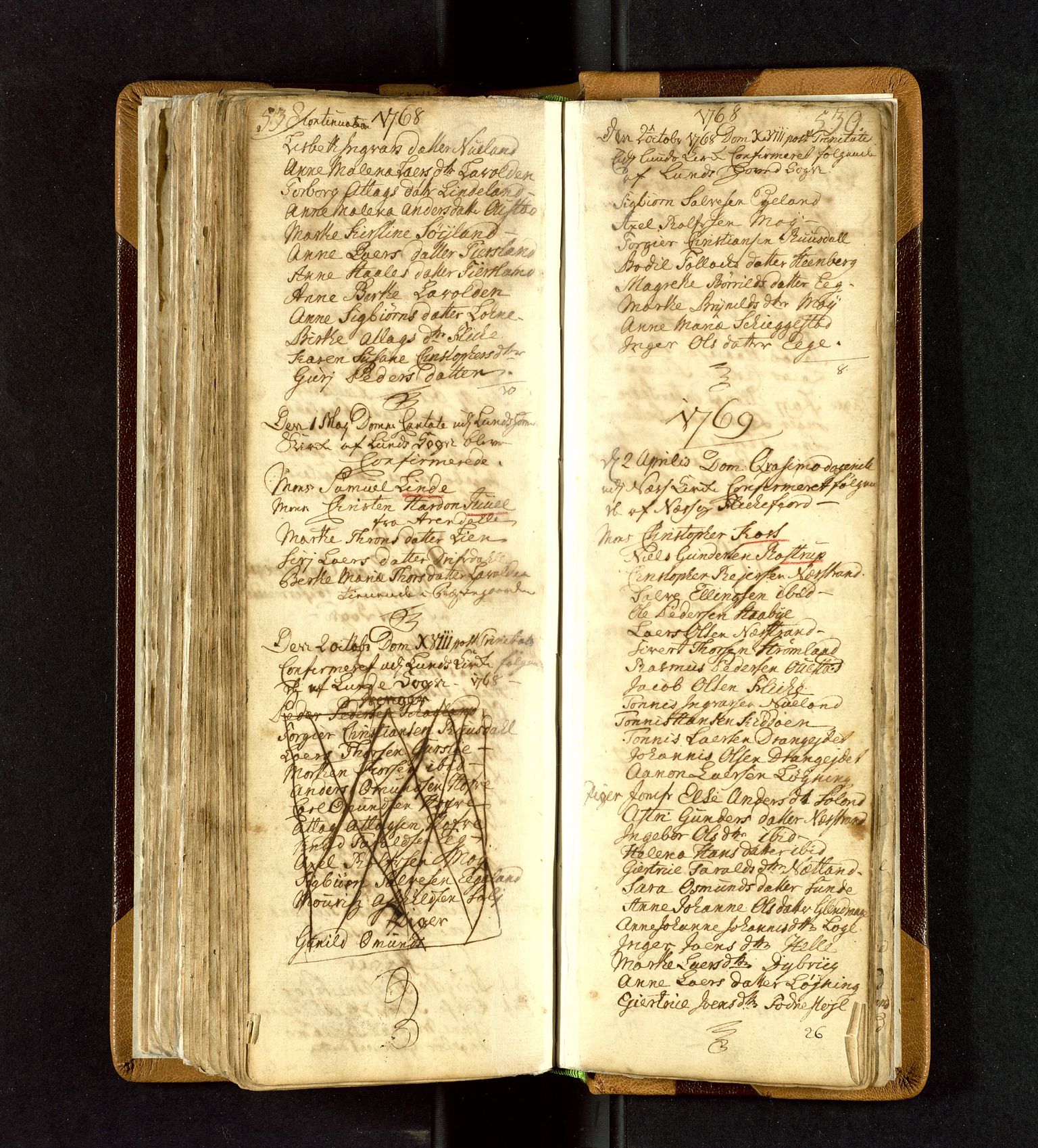 Lund sokneprestkontor, SAST/A-101809/S06/L0003: Parish register (official) no. A 3, 1761-1801, p. 538-539