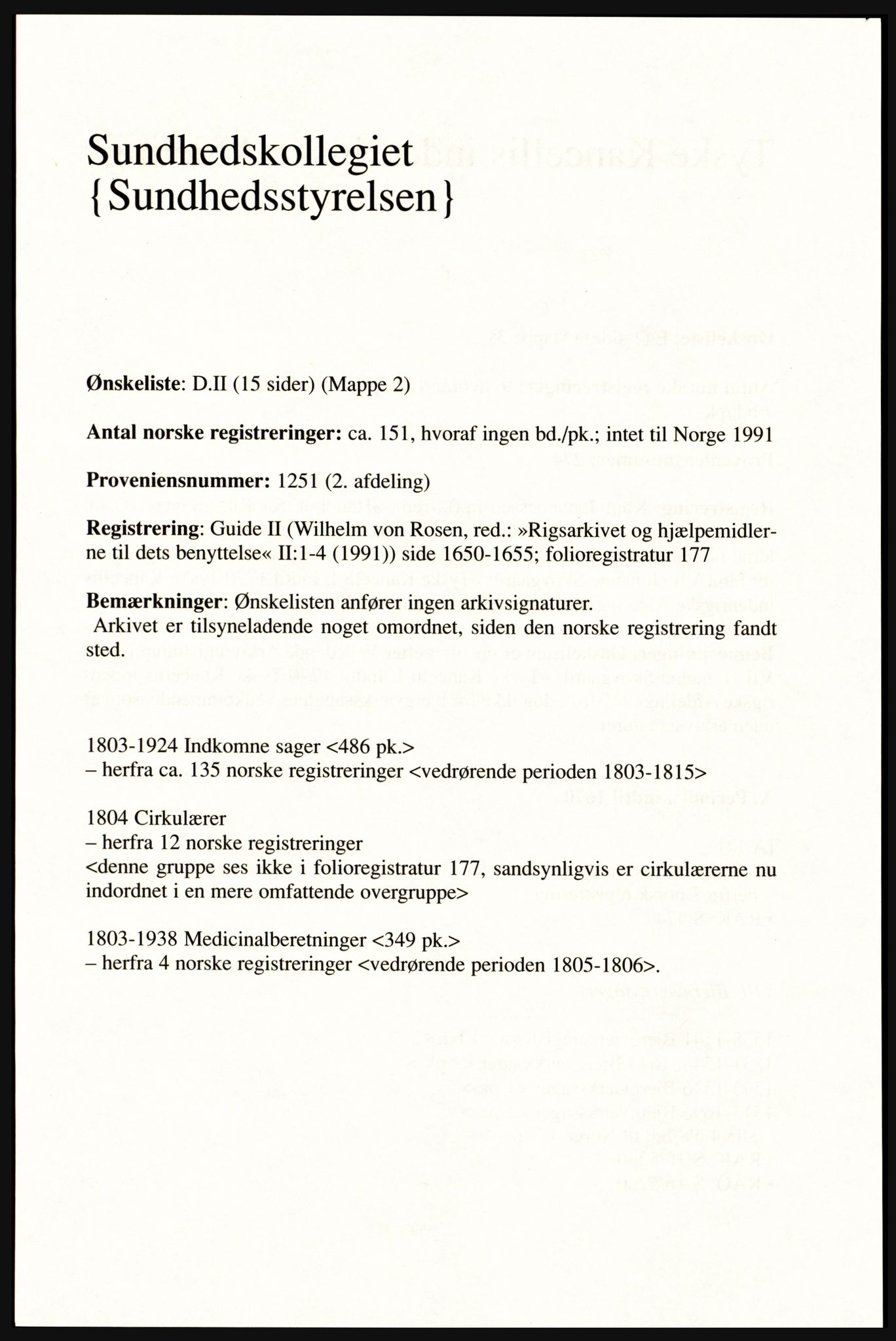 Publikasjoner utgitt av Arkivverket, PUBL/PUBL-001/A/0002: Erik Gøbel: NOREG, Tværregistratur over norgesrelevant materiale i Rigsarkivet i København (2000), 2000, p. 103