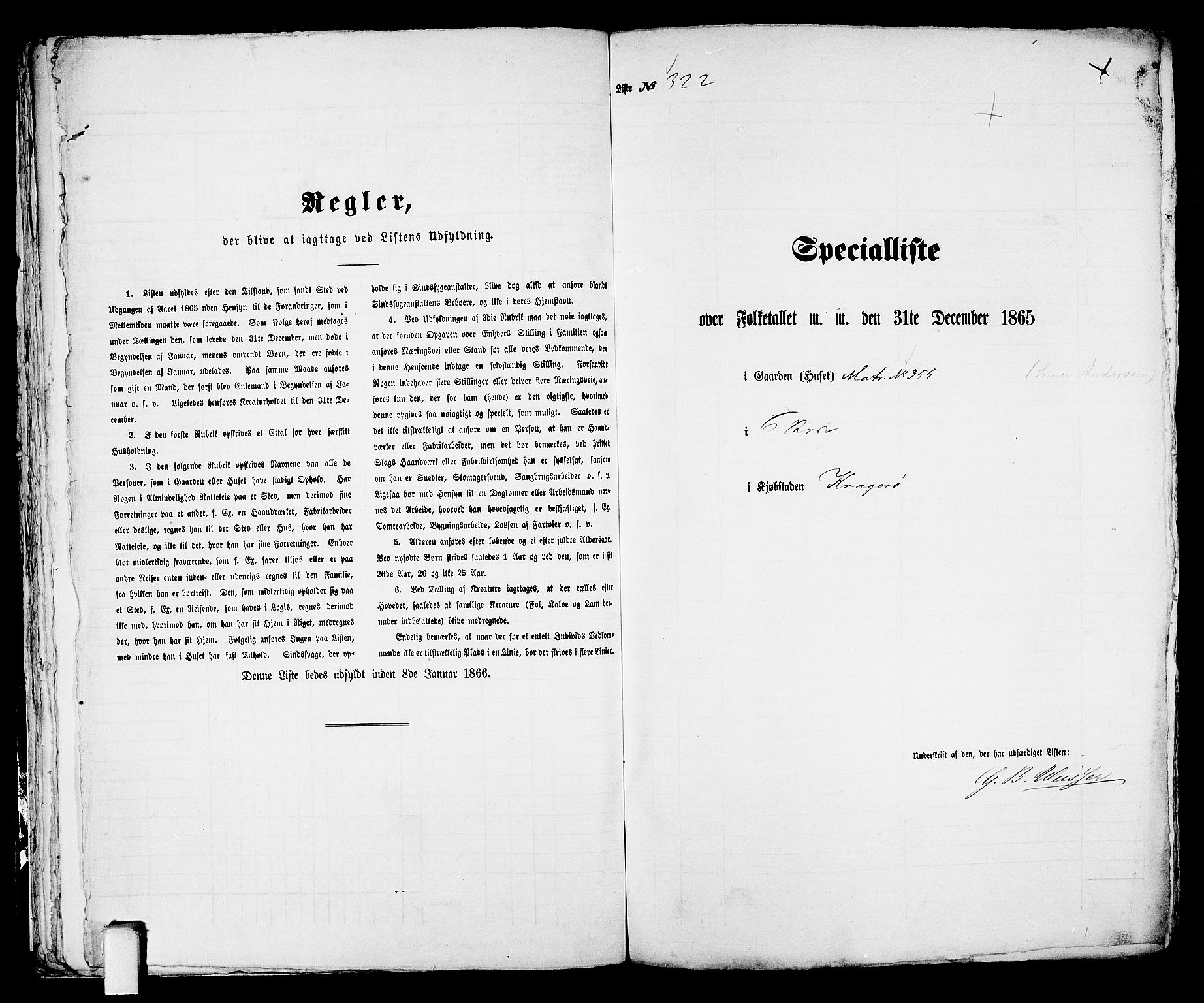 RA, 1865 census for Kragerø/Kragerø, 1865, p. 659