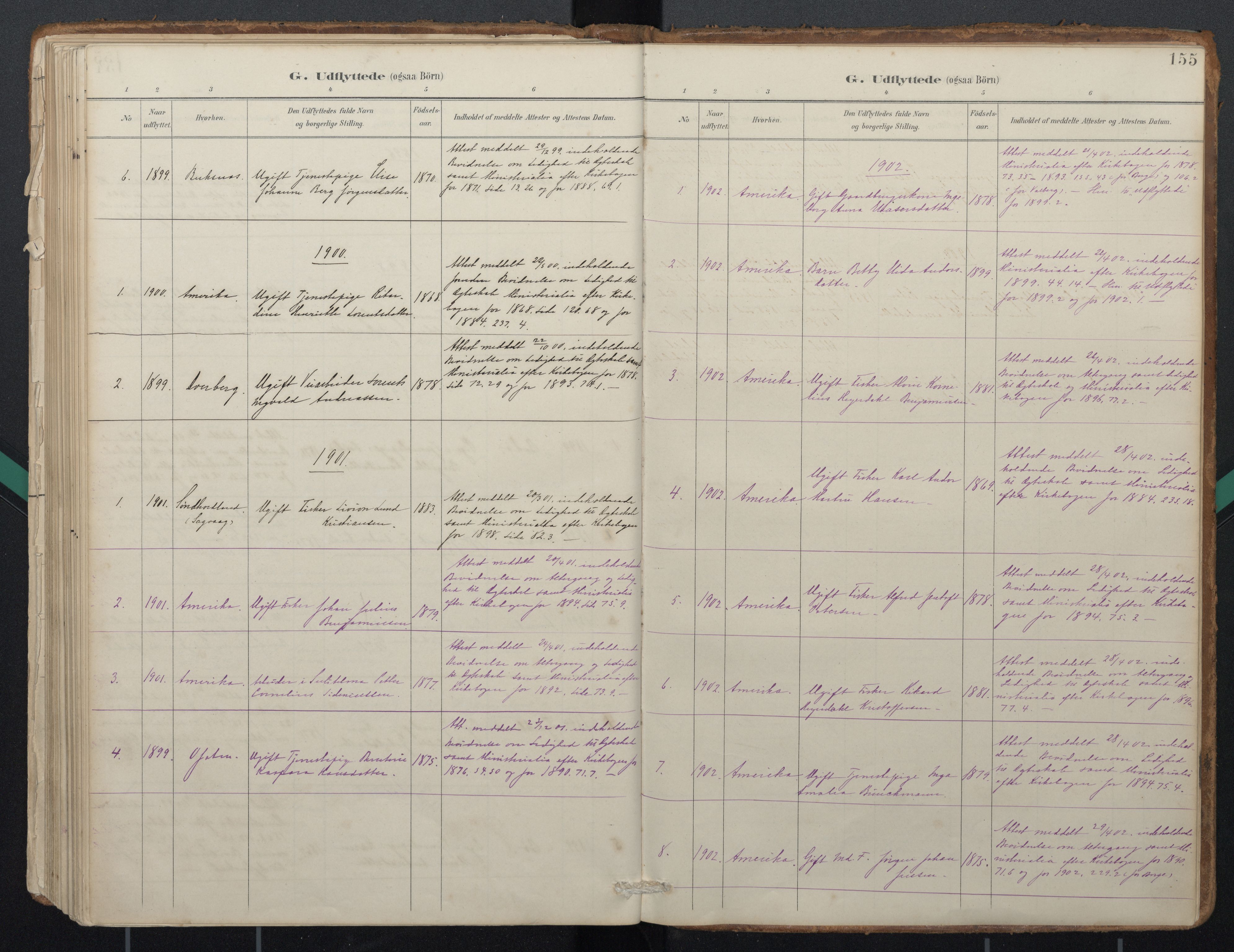 Ministerialprotokoller, klokkerbøker og fødselsregistre - Nordland, AV/SAT-A-1459/884/L1193: Parish register (official) no. 884A01, 1888-1905, p. 155