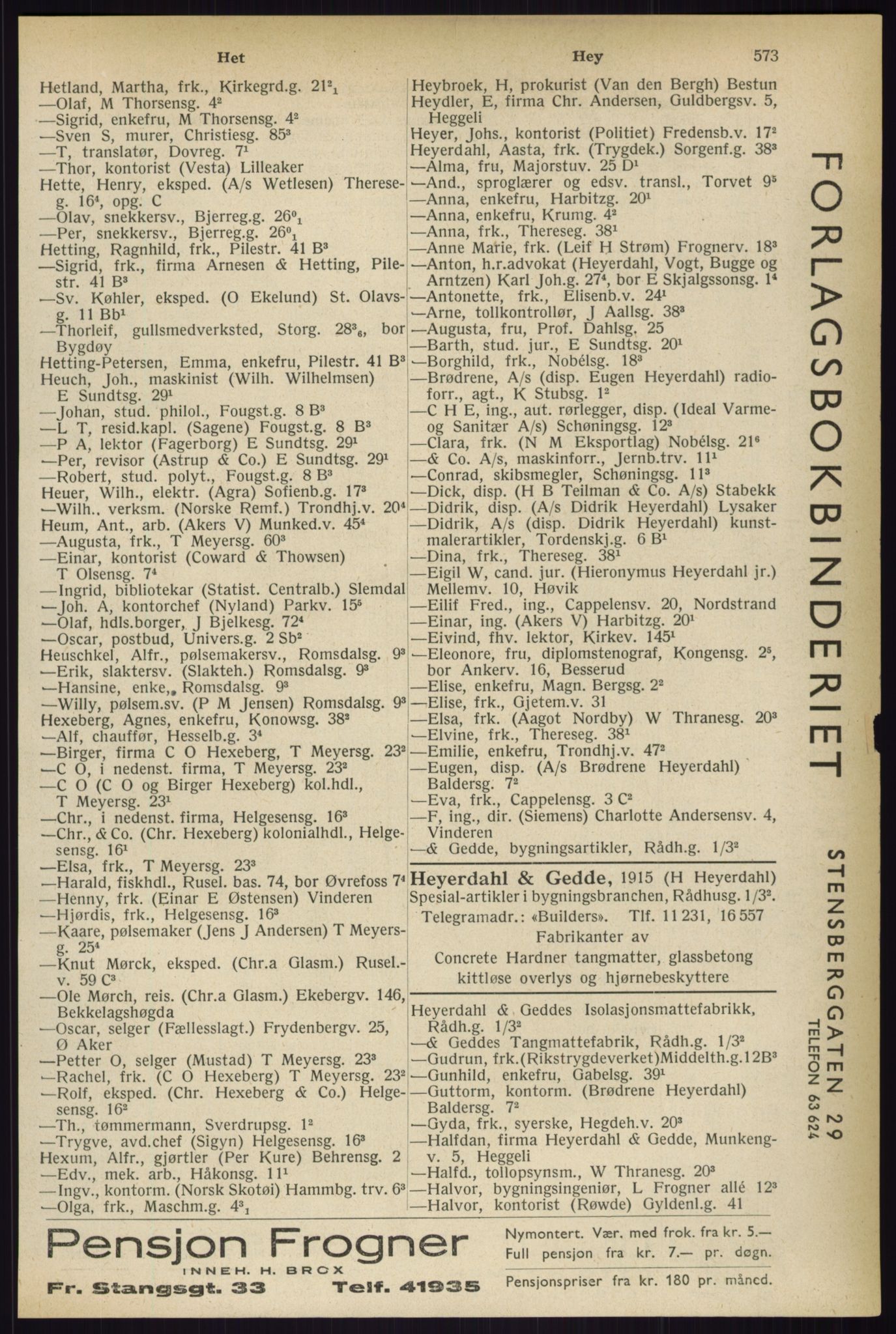 Kristiania/Oslo adressebok, PUBL/-, 1933, p. 573