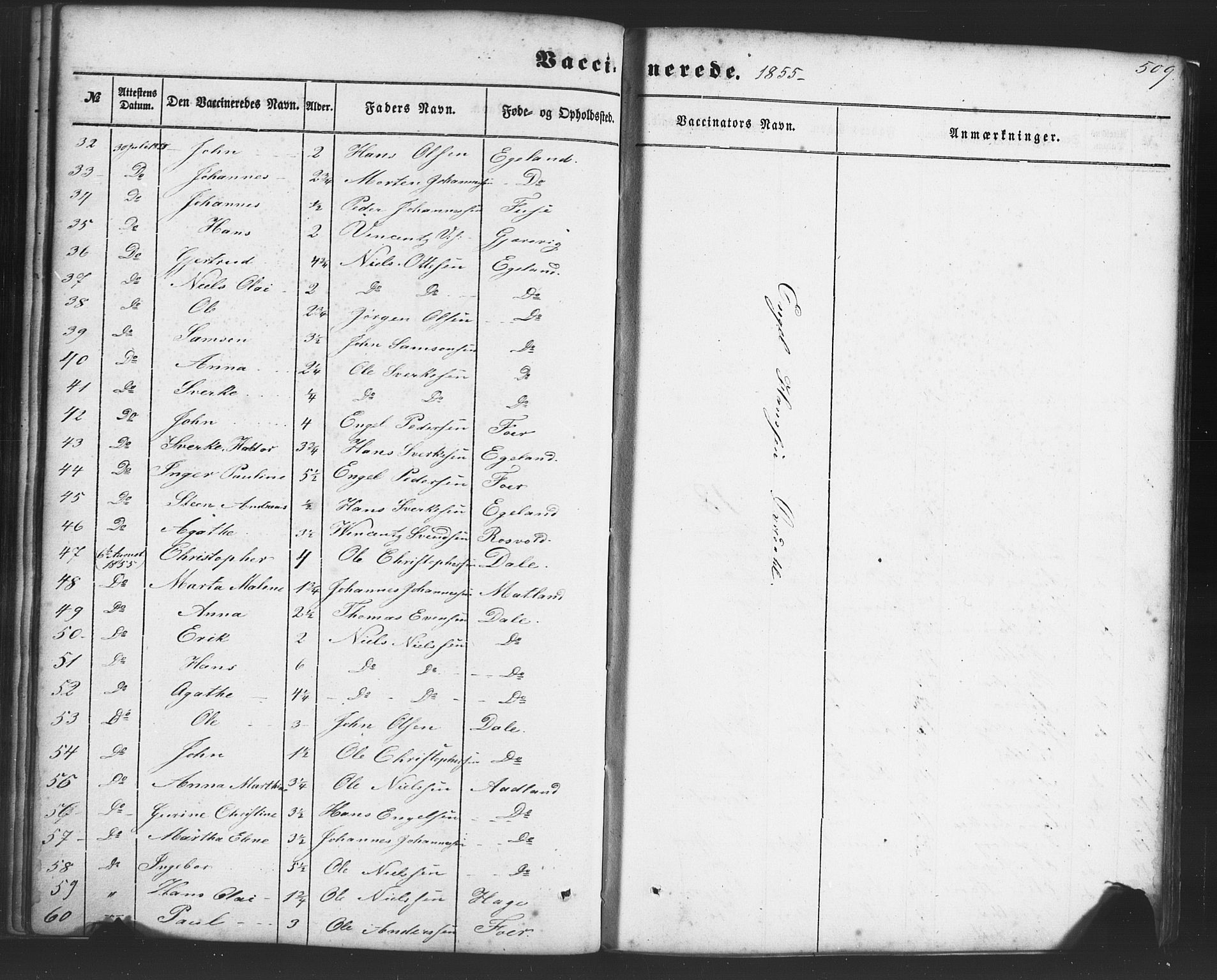 Fusa sokneprestembete, SAB/A-75401/H/Haa: Parish register (official) no. A 1II, 1855-1879, p. 509