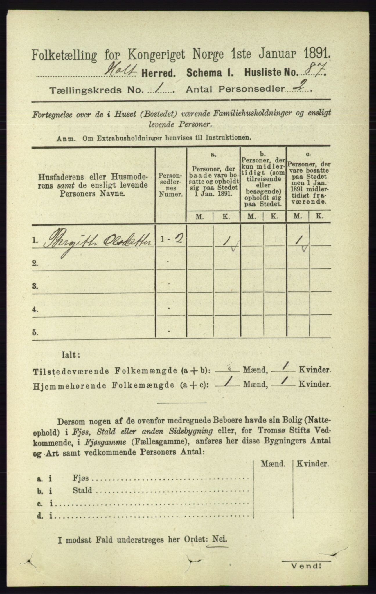 RA, 1891 census for 0914 Holt, 1891, p. 120