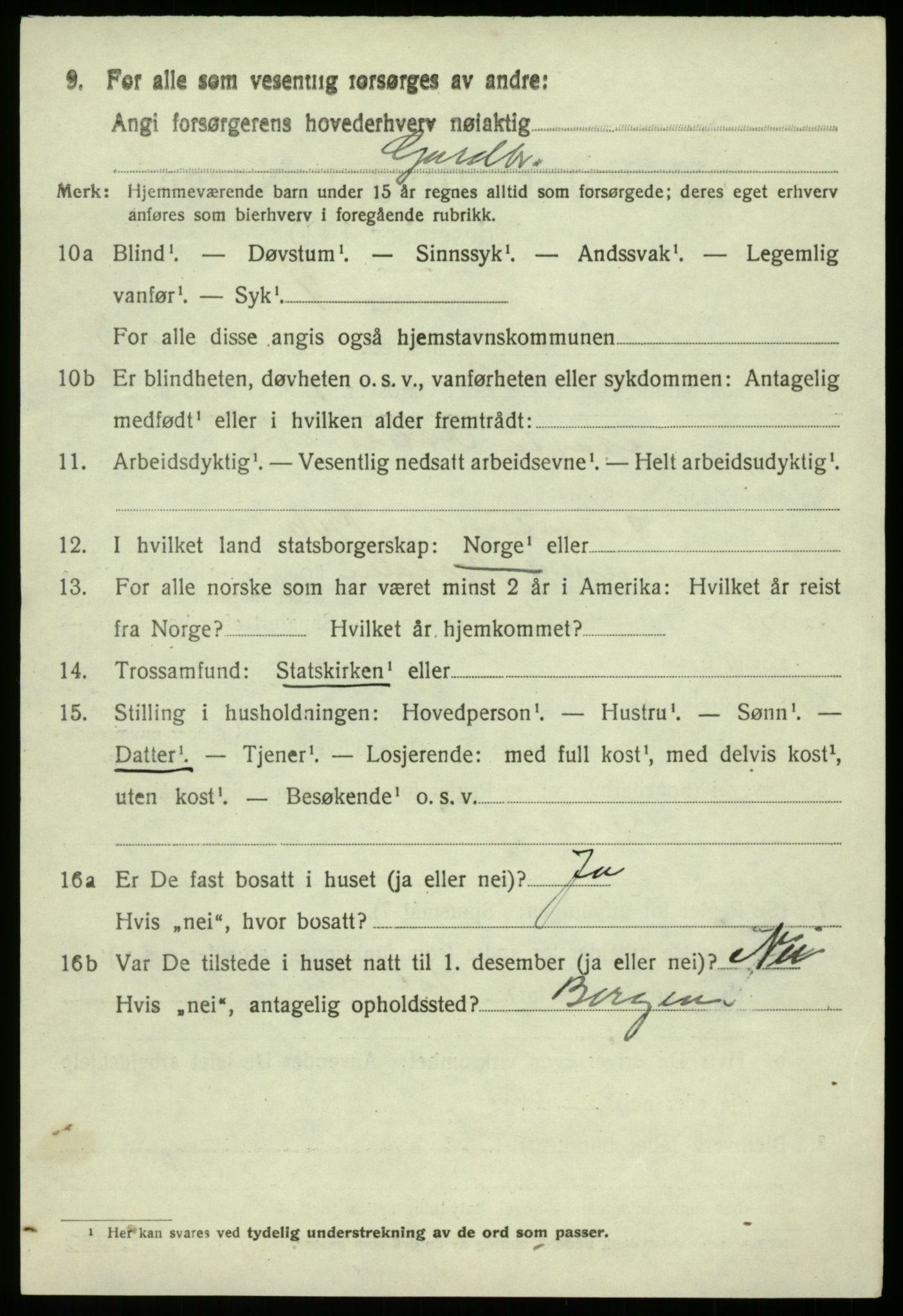 SAB, 1920 census for Modalen, 1920, p. 791