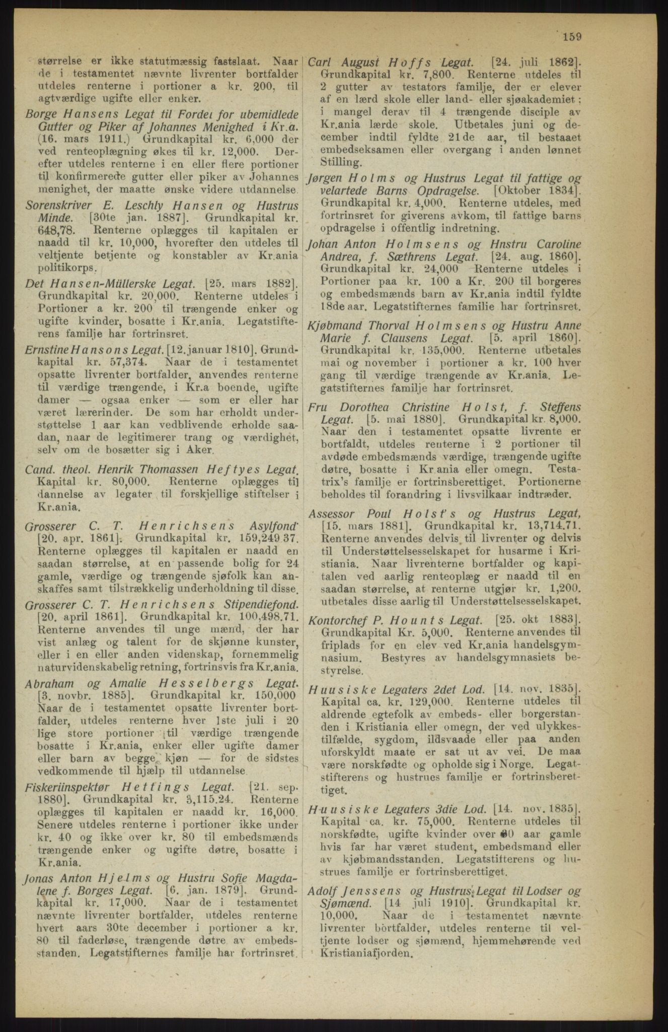 Kristiania/Oslo adressebok, PUBL/-, 1914, p. 159