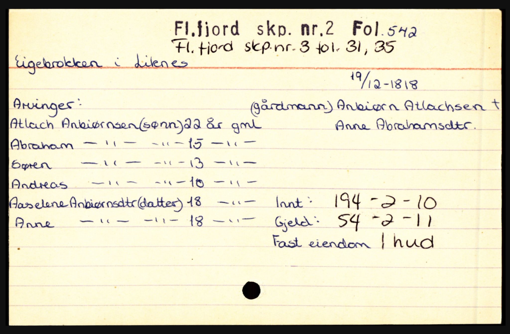 Flekkefjord sorenskriveri, AV/SAK-1221-0001/H, p. 189