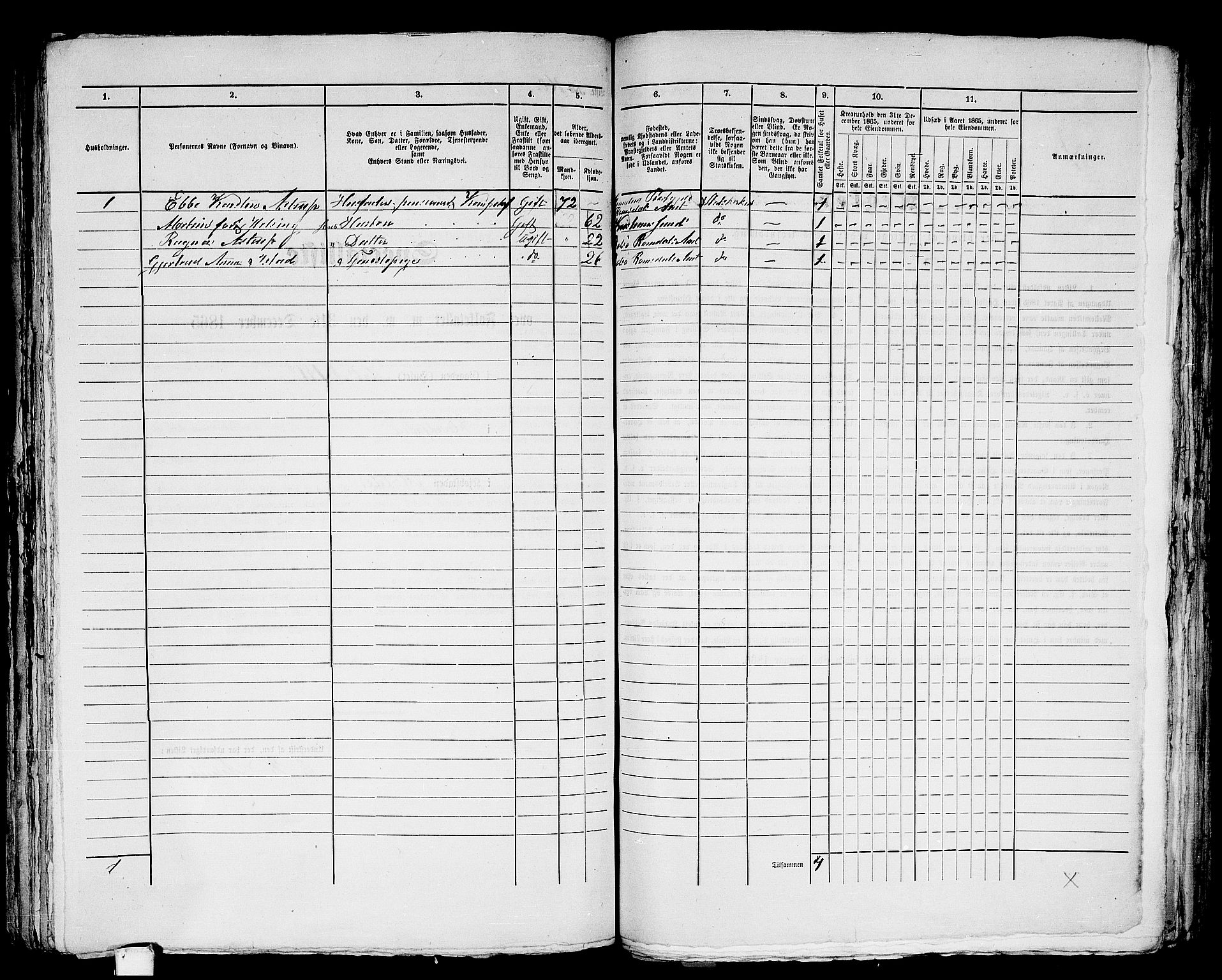 RA, 1865 census for Molde, 1865, p. 331