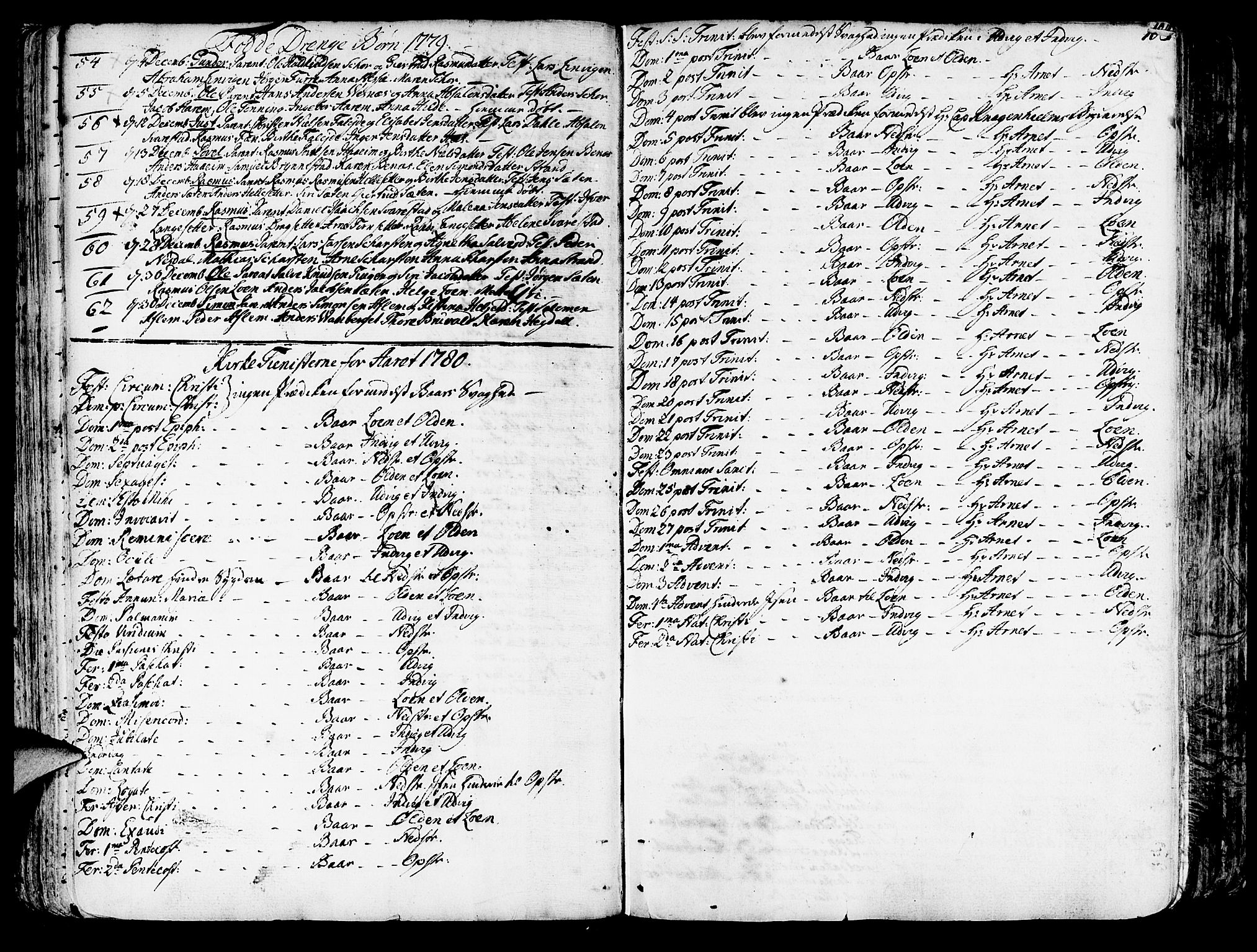 Innvik sokneprestembete, SAB/A-80501: Parish register (official) no. A 1, 1750-1816, p. 103