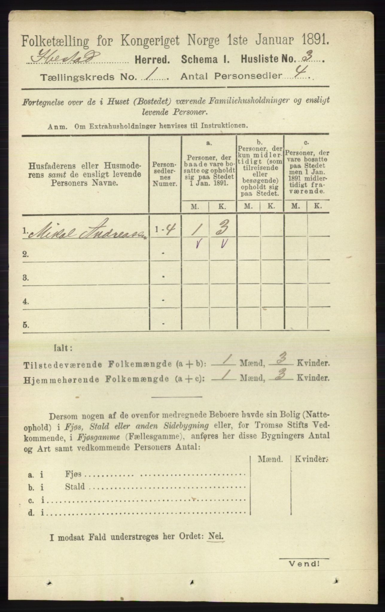 RA, 1891 census for 1917 Ibestad, 1891, p. 35