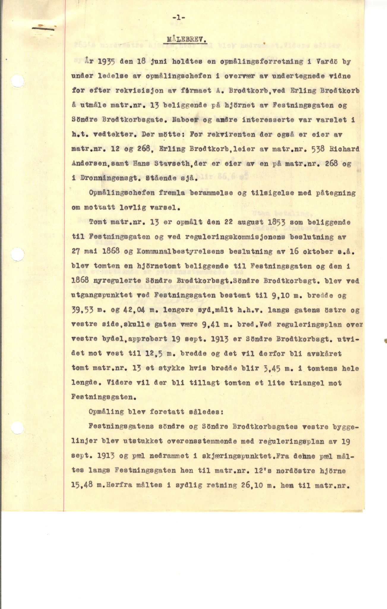 Brodtkorb handel A/S, VAMU/A-0001/Q/Qb/L0002: Skjøter og grunnbrev i Vardø by, 1852-1949, p. 6