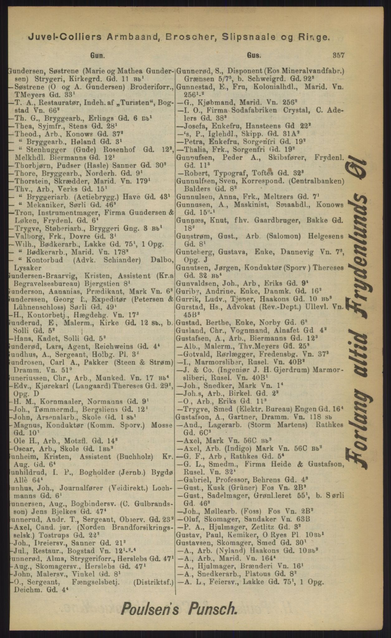 Kristiania/Oslo adressebok, PUBL/-, 1903, p. 357