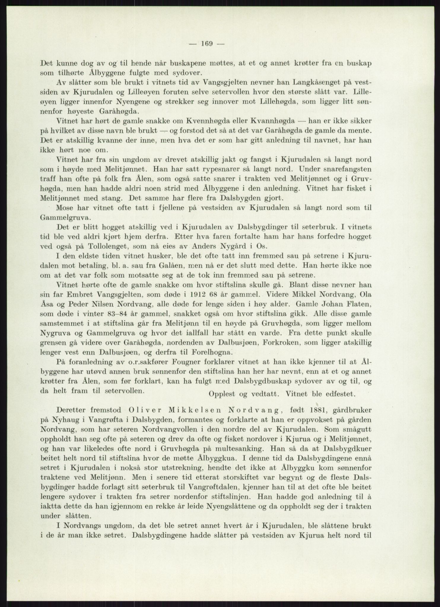 Høyfjellskommisjonen, AV/RA-S-1546/X/Xa/L0001: Nr. 1-33, 1909-1953, p. 4445