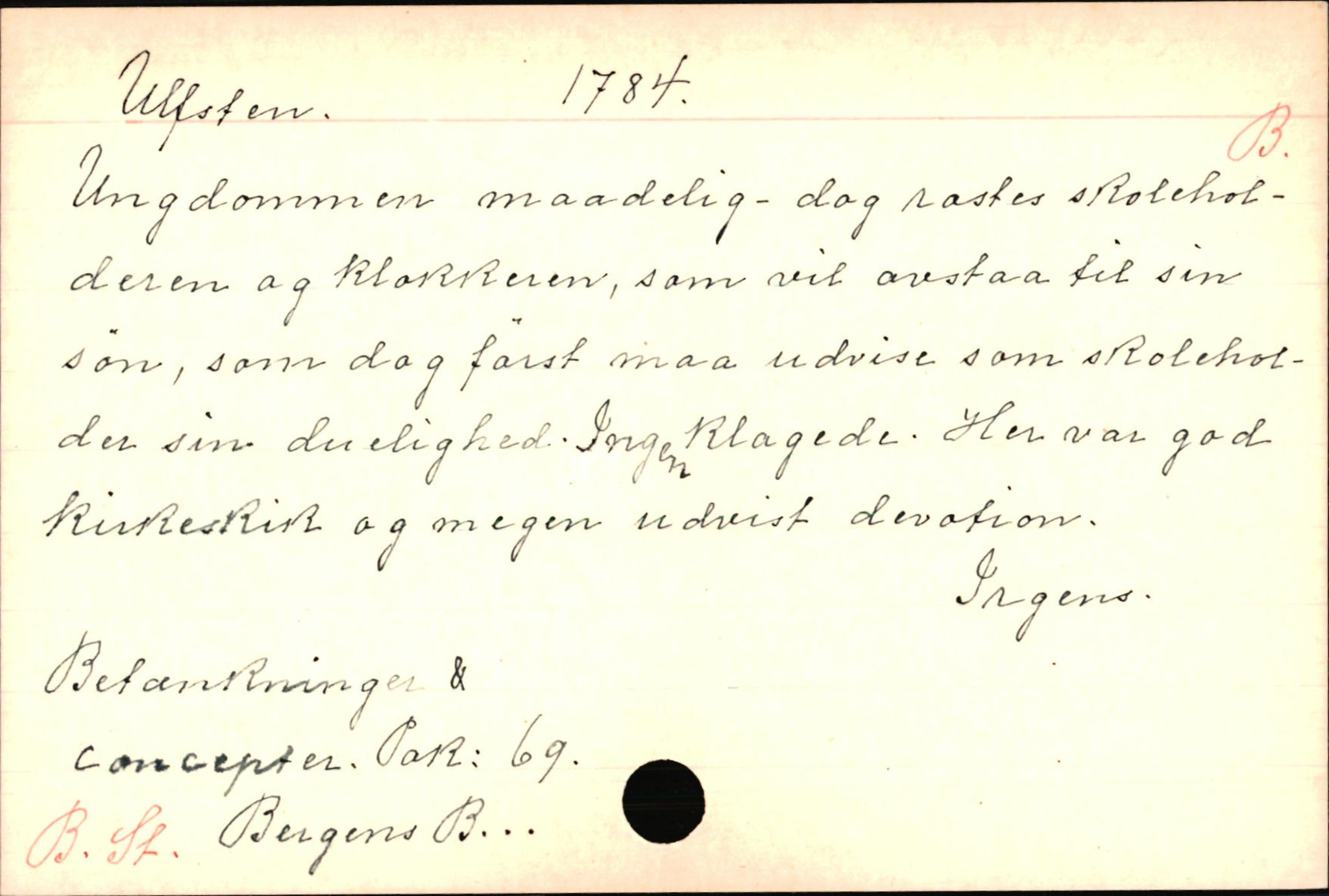 Haugen, Johannes - lærer, AV/SAB-SAB/PA-0036/01/L0001: Om klokkere og lærere, 1521-1904, p. 10584