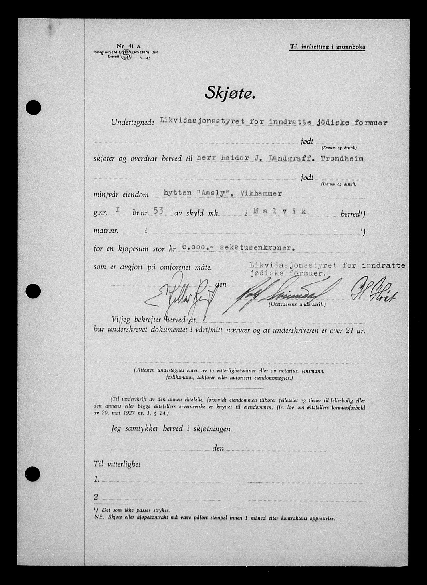 Justisdepartementet, Tilbakeføringskontoret for inndratte formuer, AV/RA-S-1564/H/Hc/Hca/L0904: --, 1945-1947, p. 507