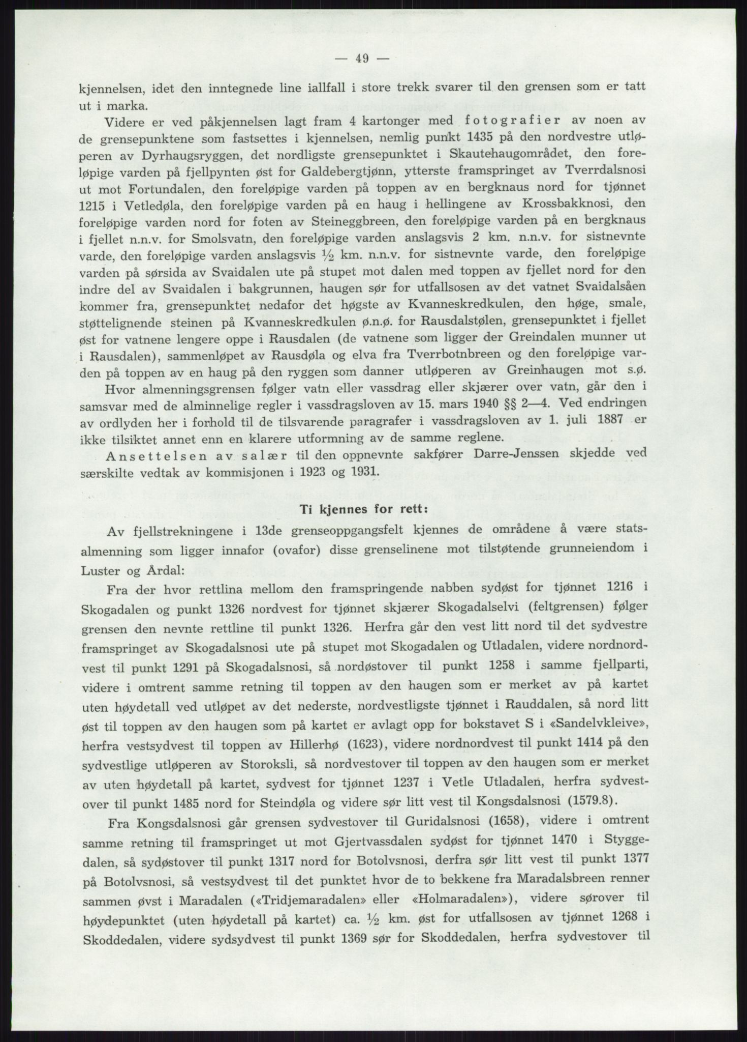 Høyfjellskommisjonen, AV/RA-S-1546/X/Xa/L0001: Nr. 1-33, 1909-1953, p. 5672