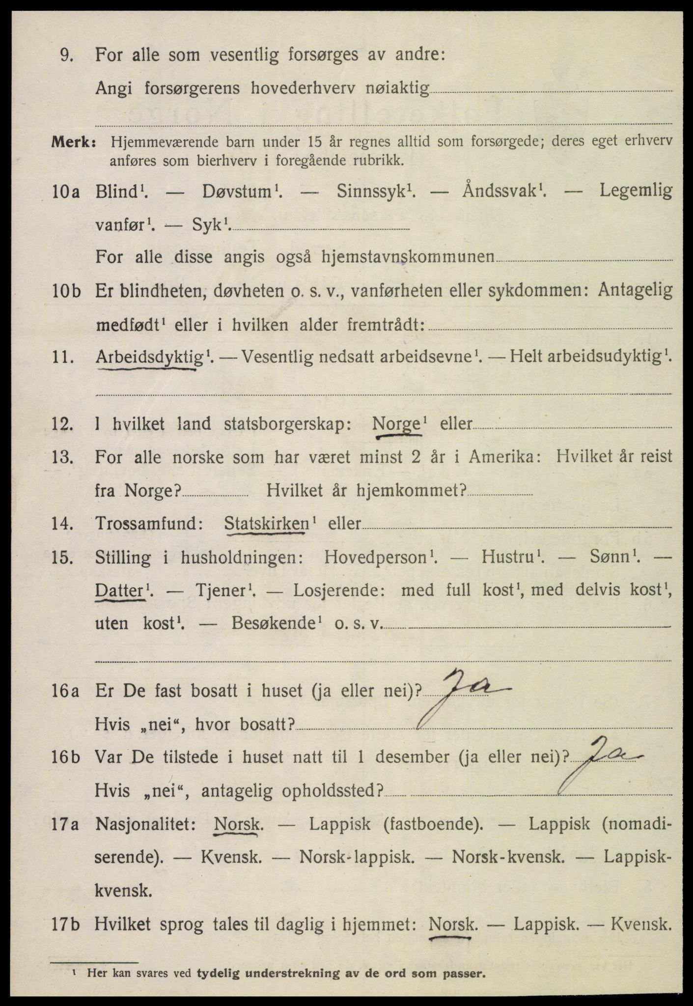 SAT, 1920 census for Nærøy, 1920, p. 4292