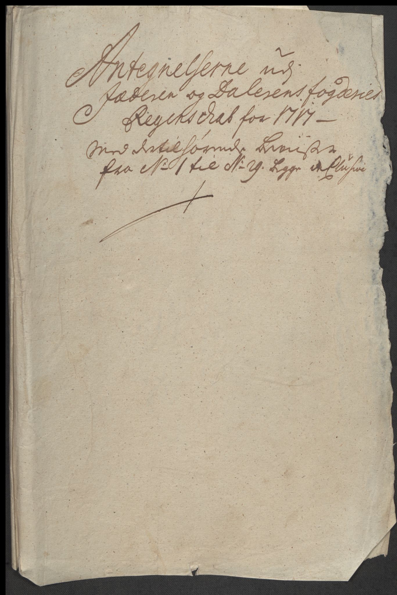 Rentekammeret inntil 1814, Reviderte regnskaper, Fogderegnskap, RA/EA-4092/R46/L2742: Fogderegnskap Jæren og Dalane, 1717, p. 201