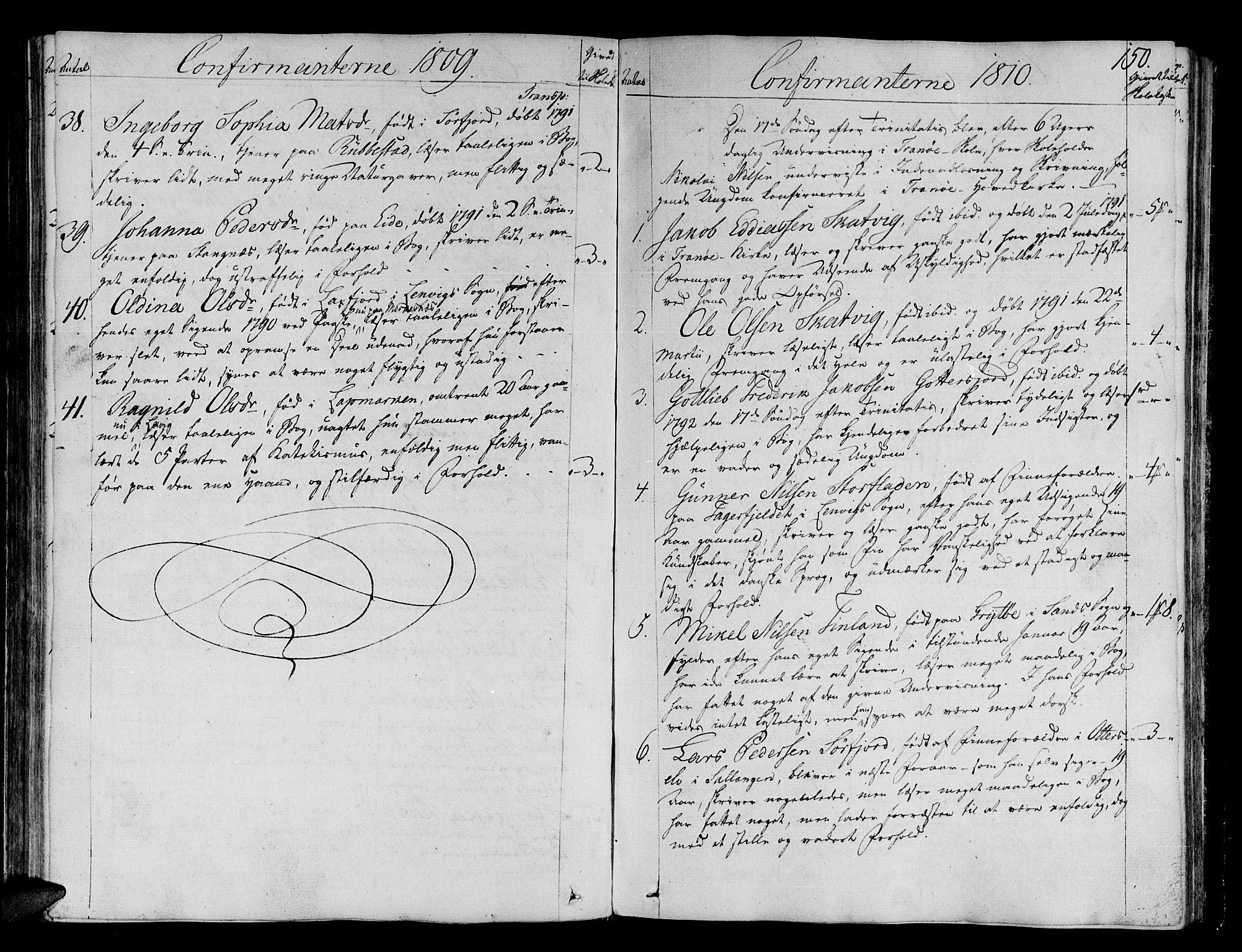 Tranøy sokneprestkontor, SATØ/S-1313/I/Ia/Iaa/L0003kirke: Parish register (official) no. 3, 1807-1820, p. 150
