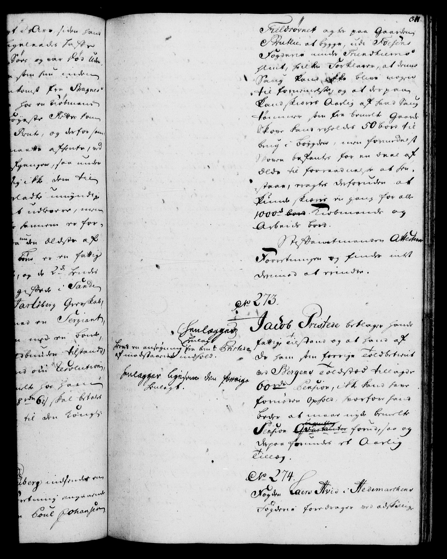 Rentekammeret, Kammerkanselliet, RA/EA-3111/G/Gh/Gha/L0032: Norsk ekstraktmemorialprotokoll (merket RK 53.77), 1753-1755, p. 311