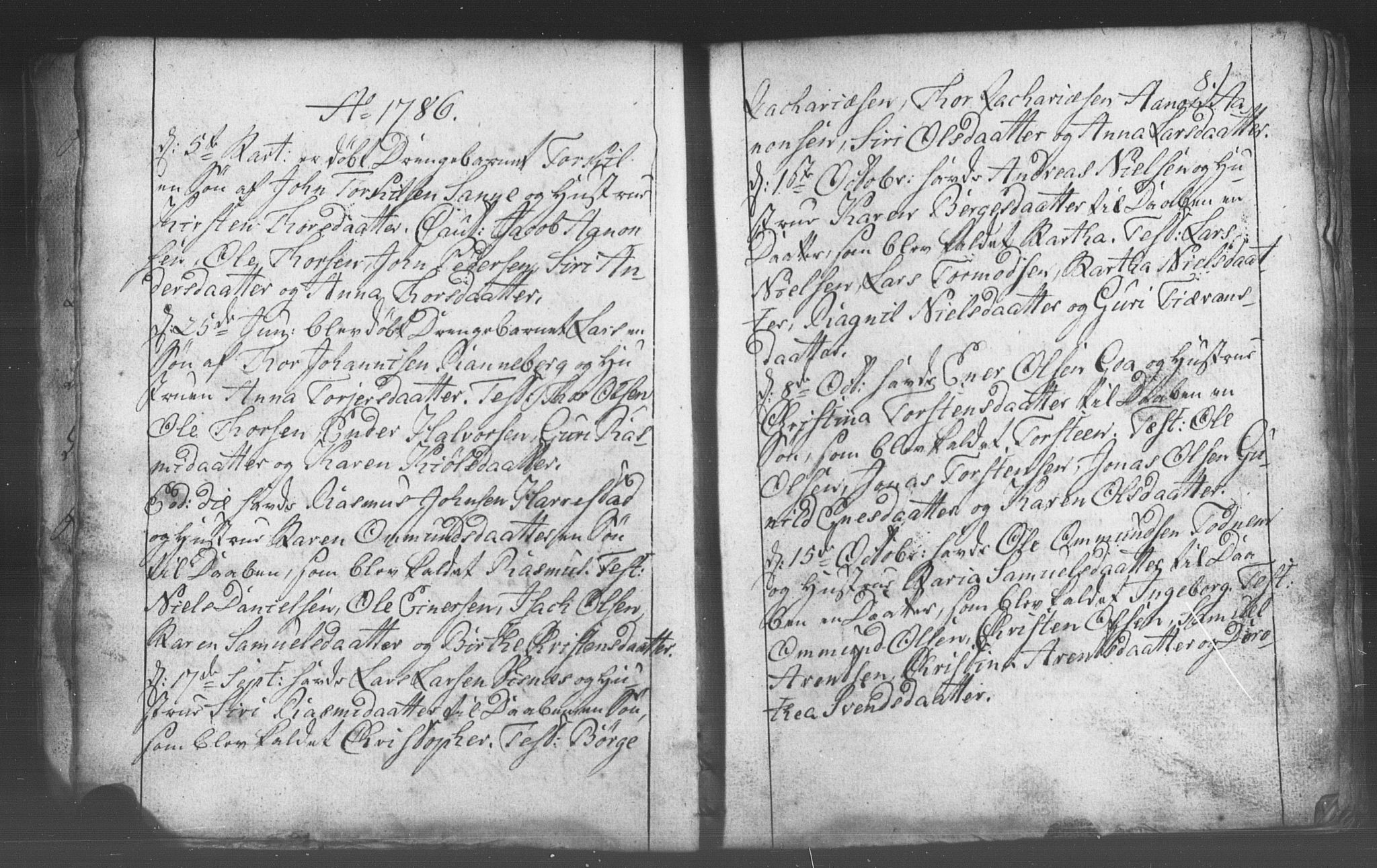 Domkirken sokneprestkontor, SAST/A-101812/001/30/30BB/L0006: Parish register (copy) no. B 6, 1783-1815, p. 8