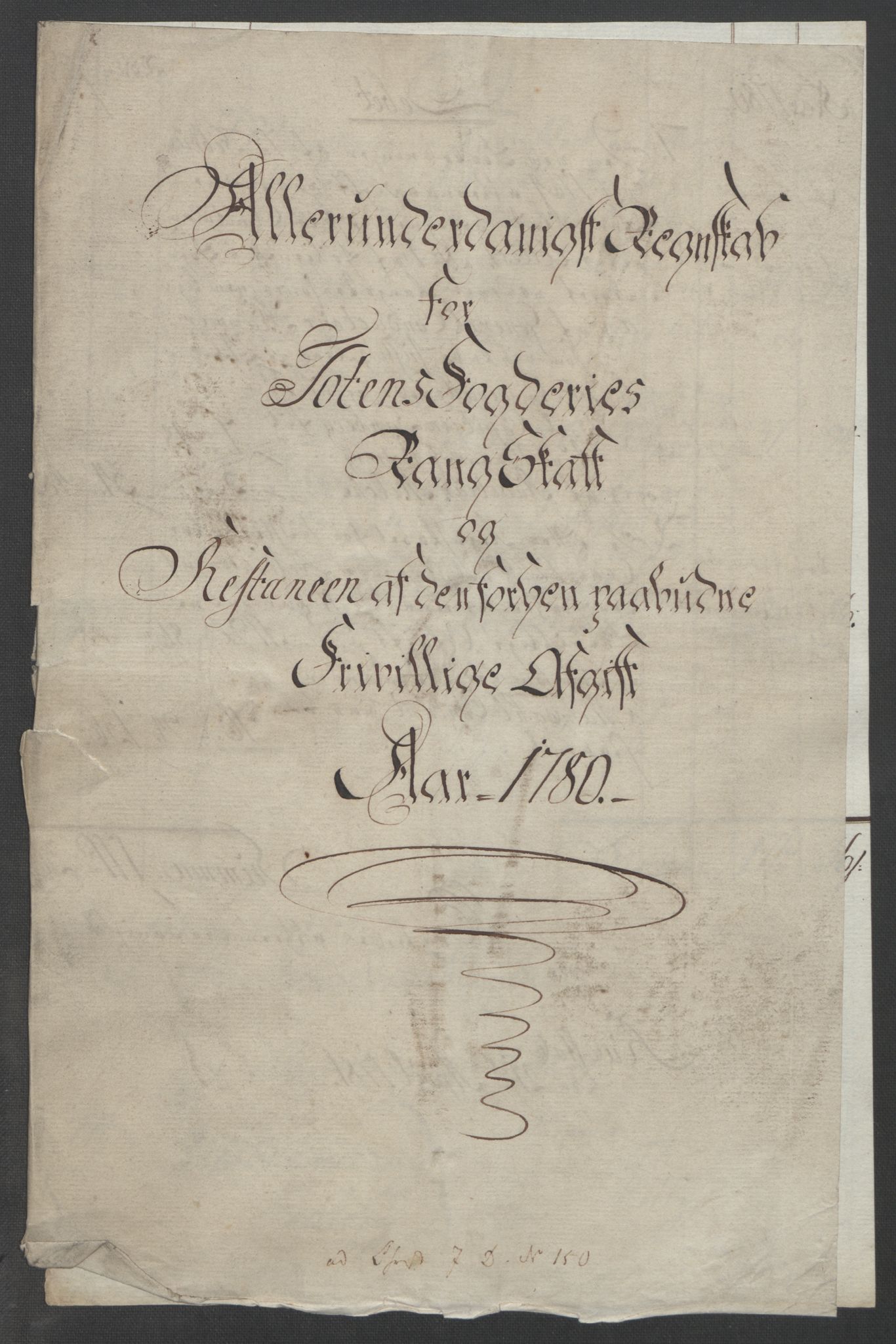 Rentekammeret inntil 1814, Reviderte regnskaper, Fogderegnskap, RA/EA-4092/R19/L1399: Fogderegnskap Toten, Hadeland og Vardal, 1762-1783, p. 513