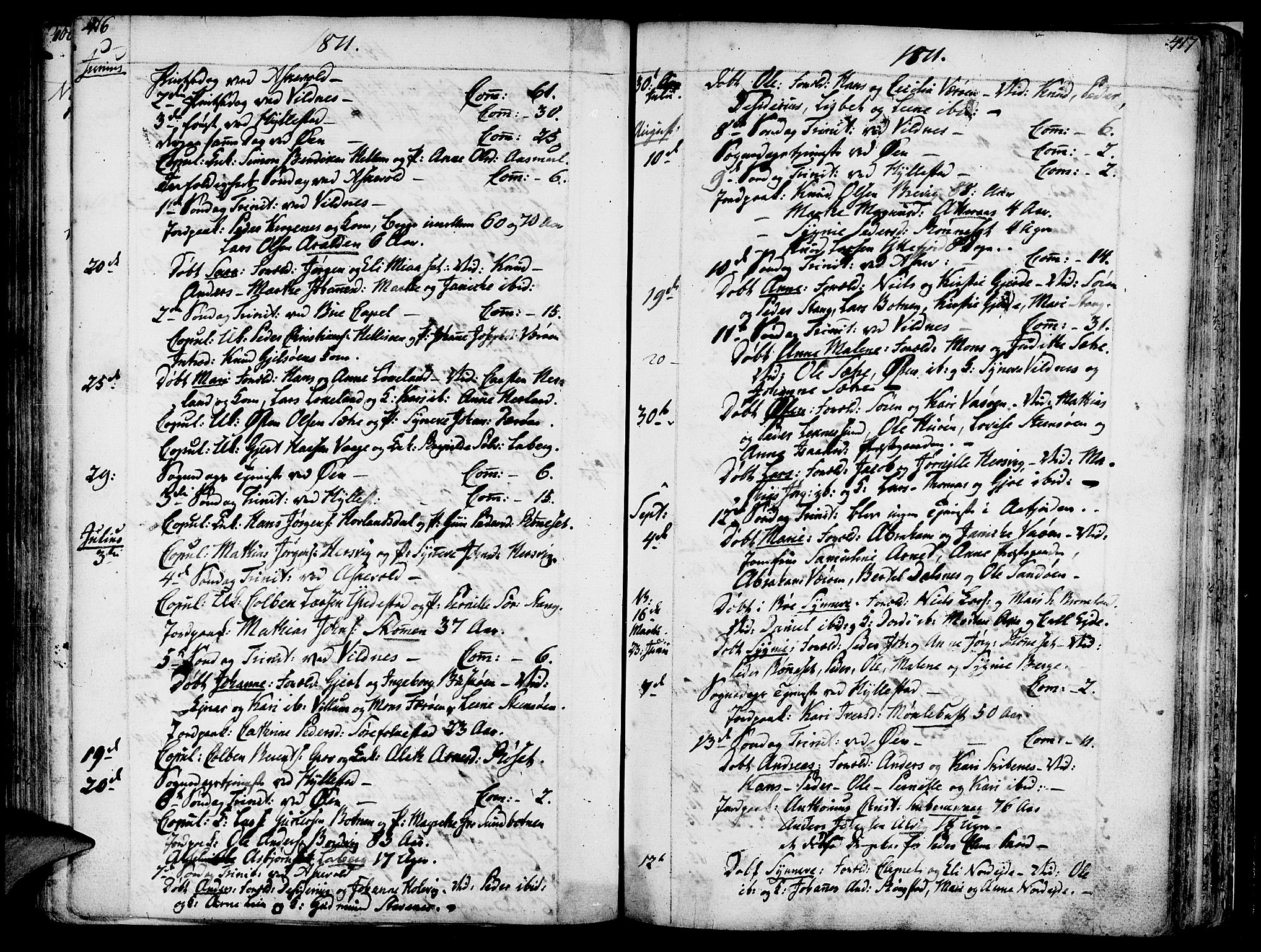 Askvoll sokneprestembete, AV/SAB-A-79501/H/Haa/Haaa/L0009: Parish register (official) no. A 9, 1776-1821, p. 416-417