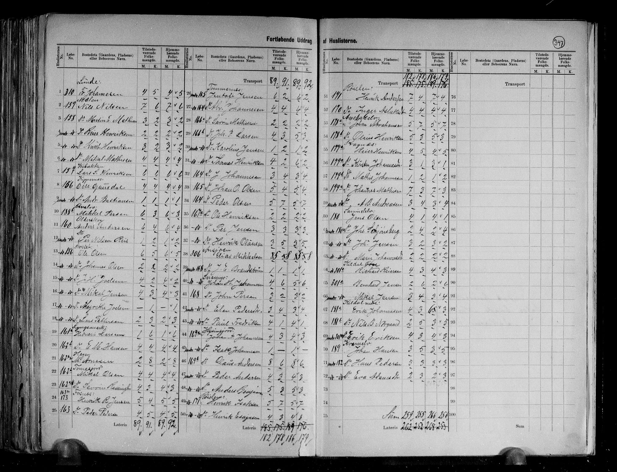 RA, 1891 census for 1942 Nordreisa, 1891, p. 7
