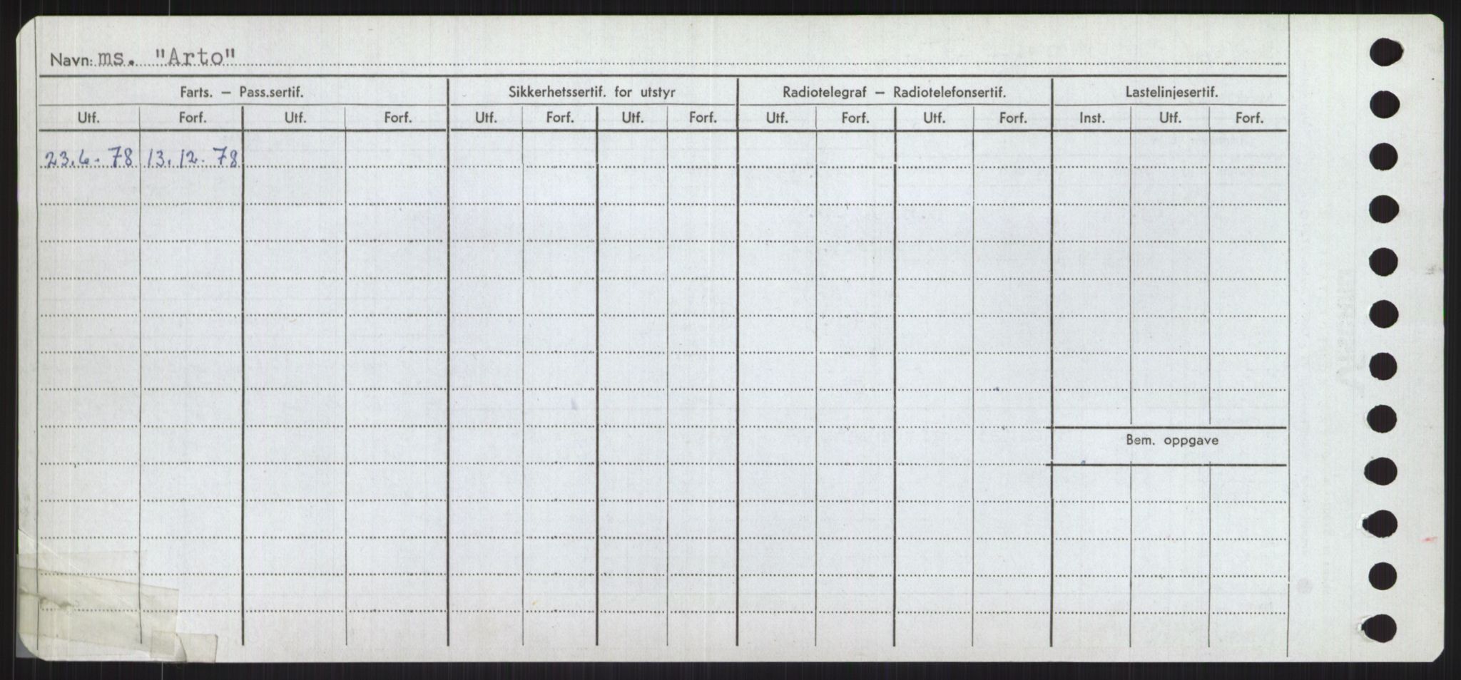 Sjøfartsdirektoratet med forløpere, Skipsmålingen, RA/S-1627/H/Ha/L0001/0001: Fartøy, A-Eig / Fartøy A-Bjøn, p. 422